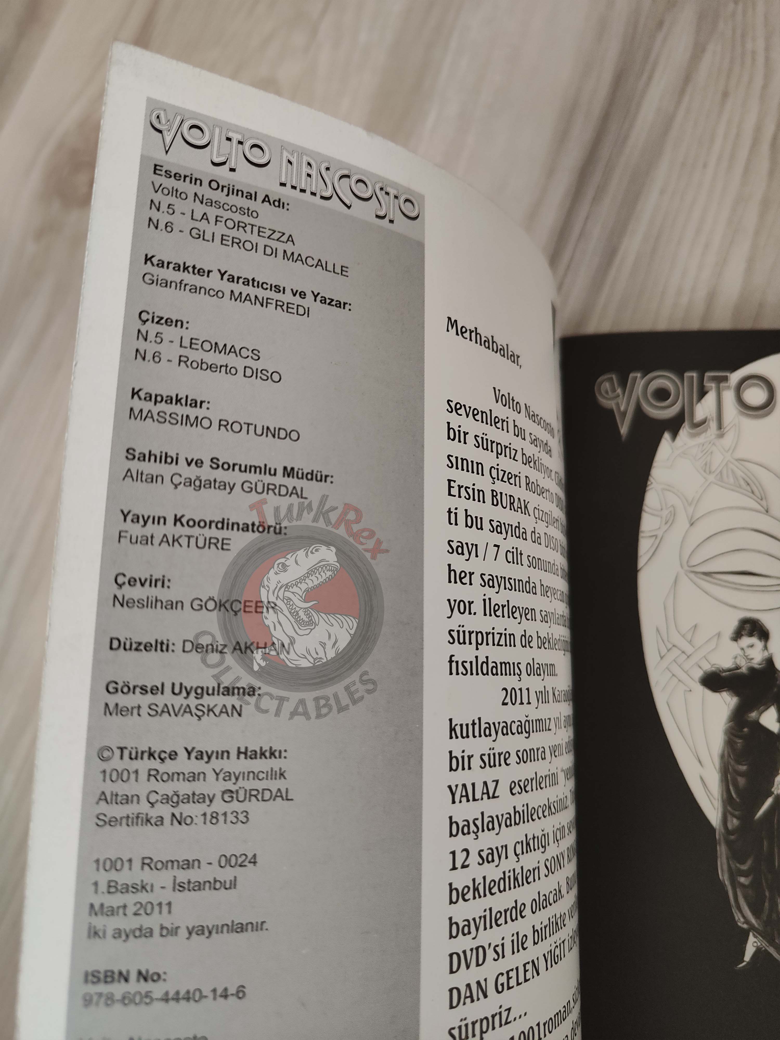 Volto Nascosto Vol #3 La fortezza Turkish Comic Turkey Bonelli #5 #6