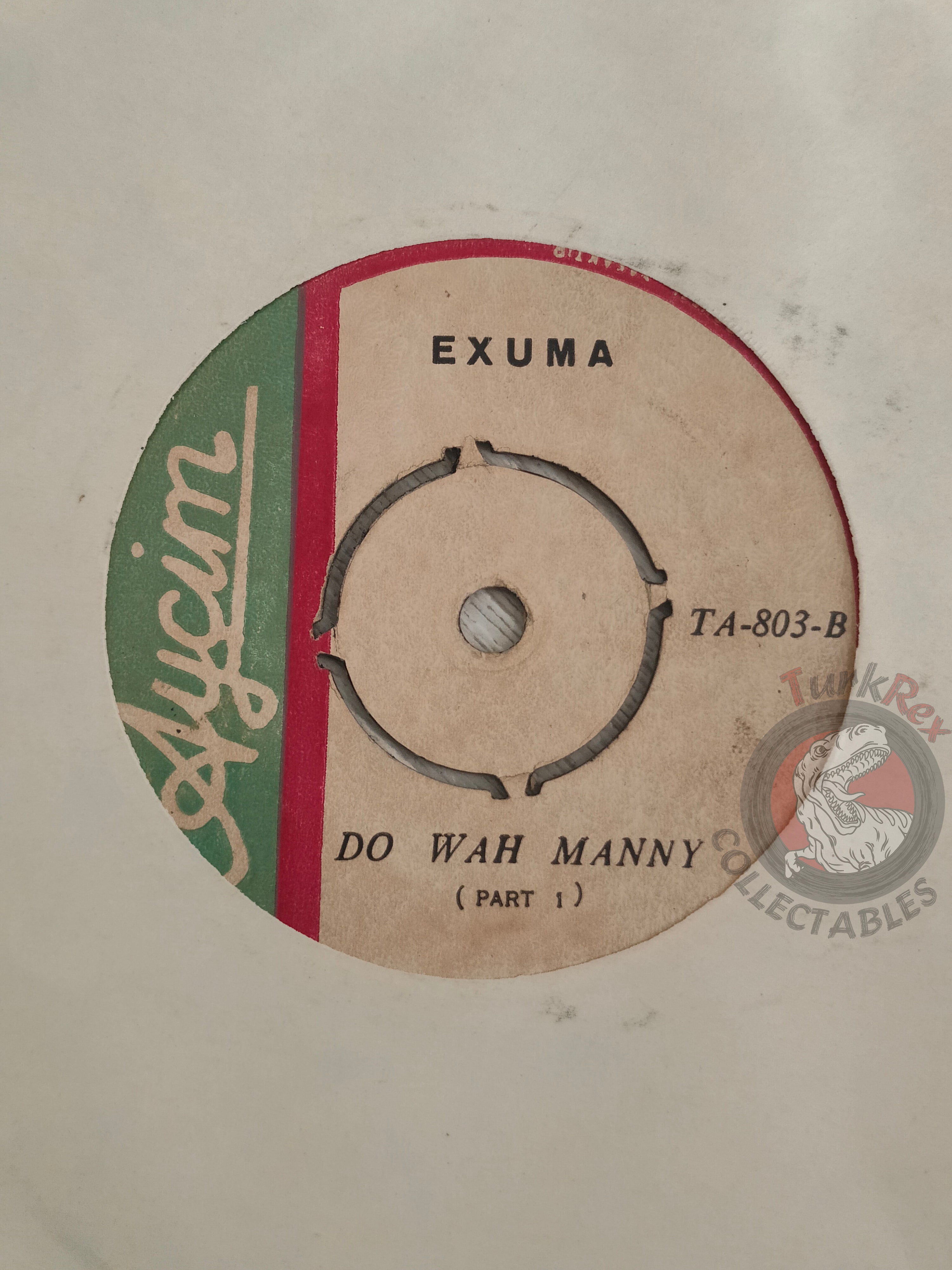 Exuma – Do Wah Nanny 7" Turkish Pressing Vinyl Turkey Edition