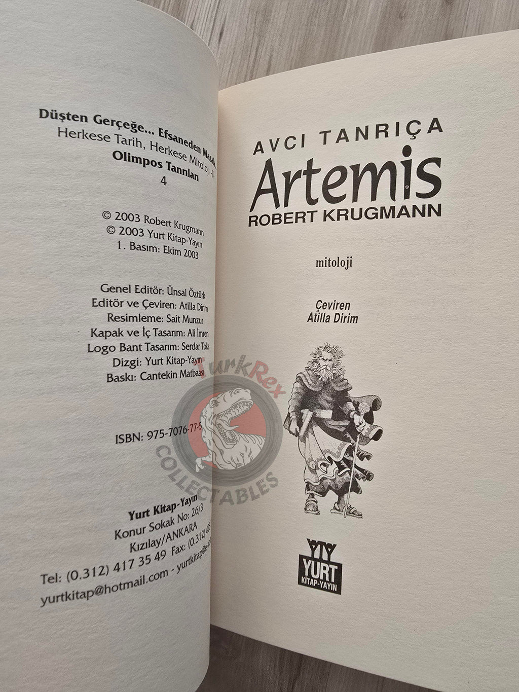 Artemis – Robert Krugmann 2003 Turkish Book Turkey Illustrated by Turkish Artist