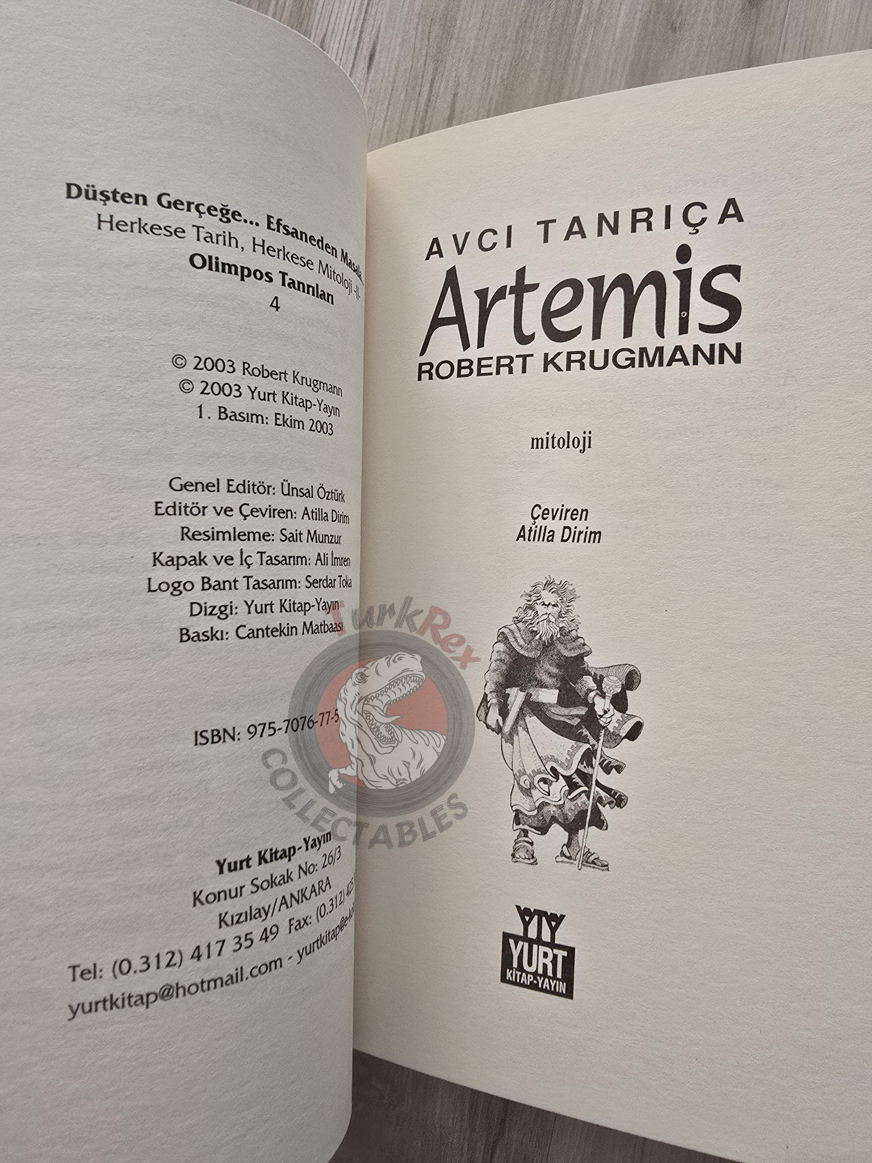 Artemis – Robert Krugmann 2003 Turkish Book Turkey Illustrated by Turkish Artist