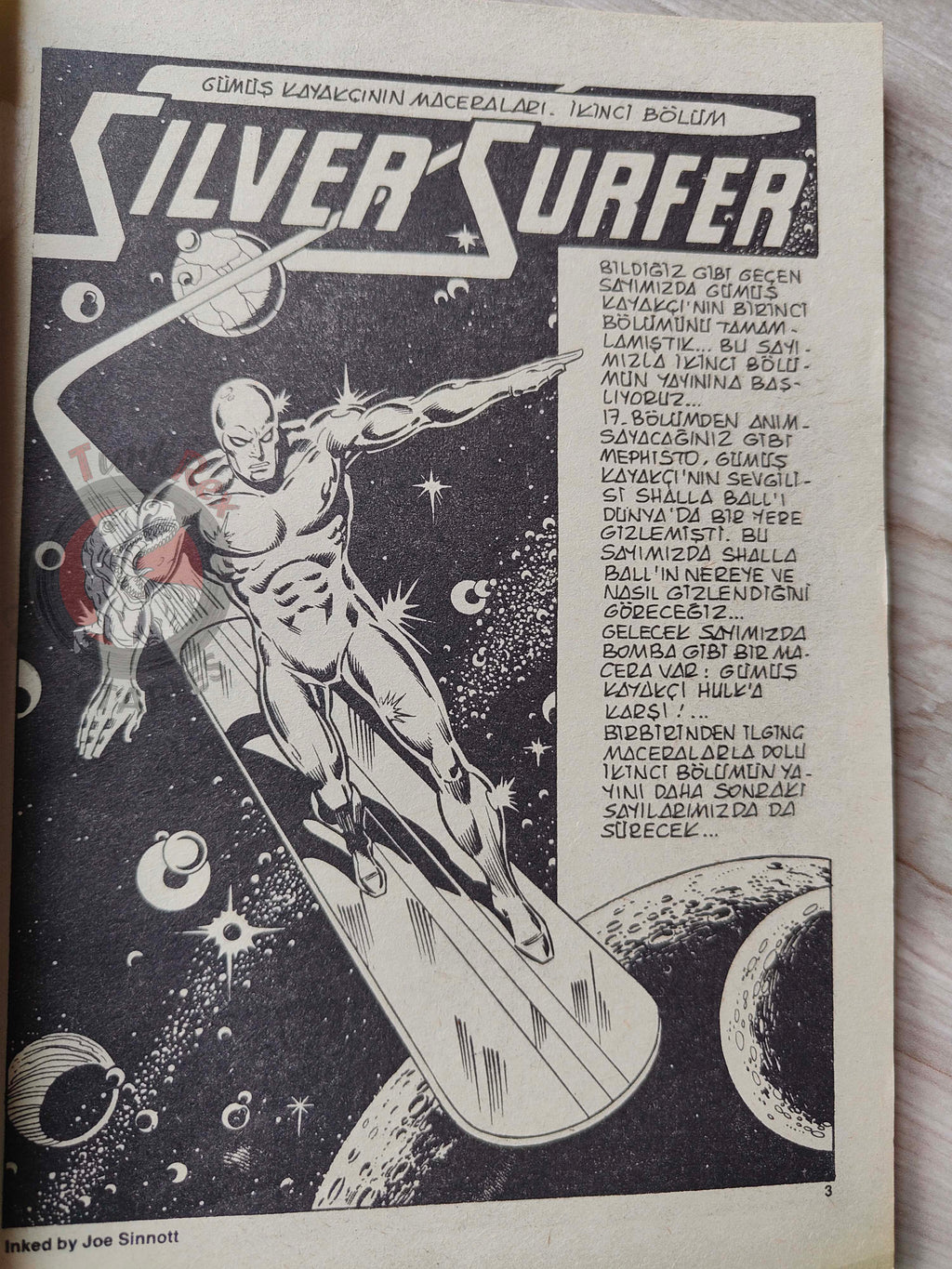 Silver Surfer #10 1988 Turkish Comic Turkey Fantastic Four #155 #156 #157 Fantasy Masterpieces #12