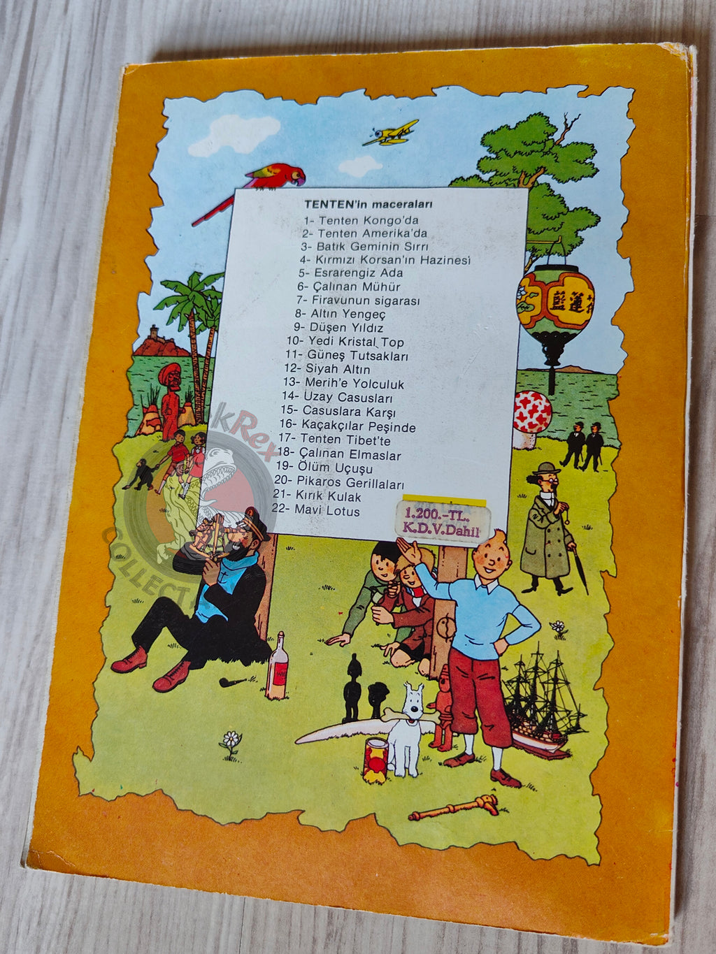 Tintin – The Crab with the Golden Claws mid 1980s Turkish Edition Comic Turkey 1