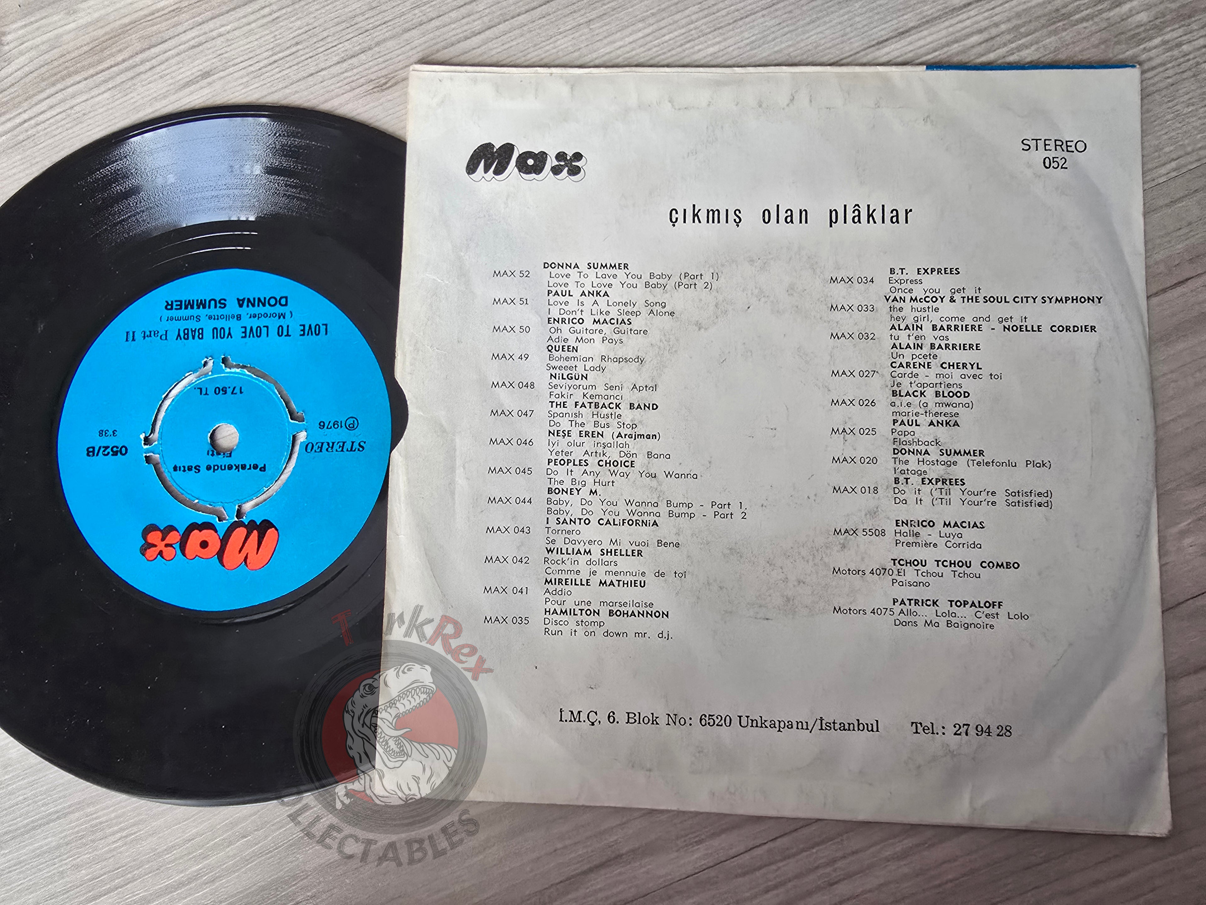 Donna Summer – Love To Love You Baby 7" Turkish Pressing Vinyl Turkey Edition 2