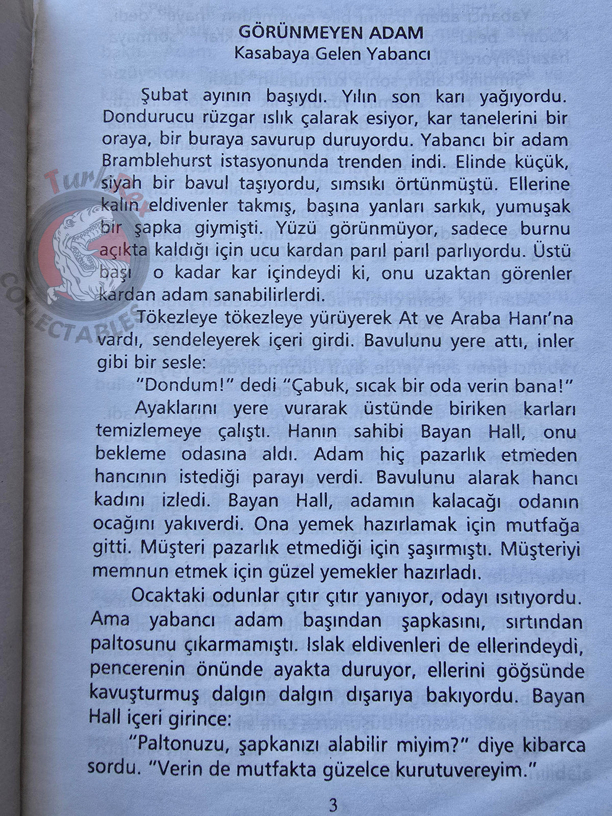 H. G. Wells – The Invisible Man 1989 Turkish Book Turkey