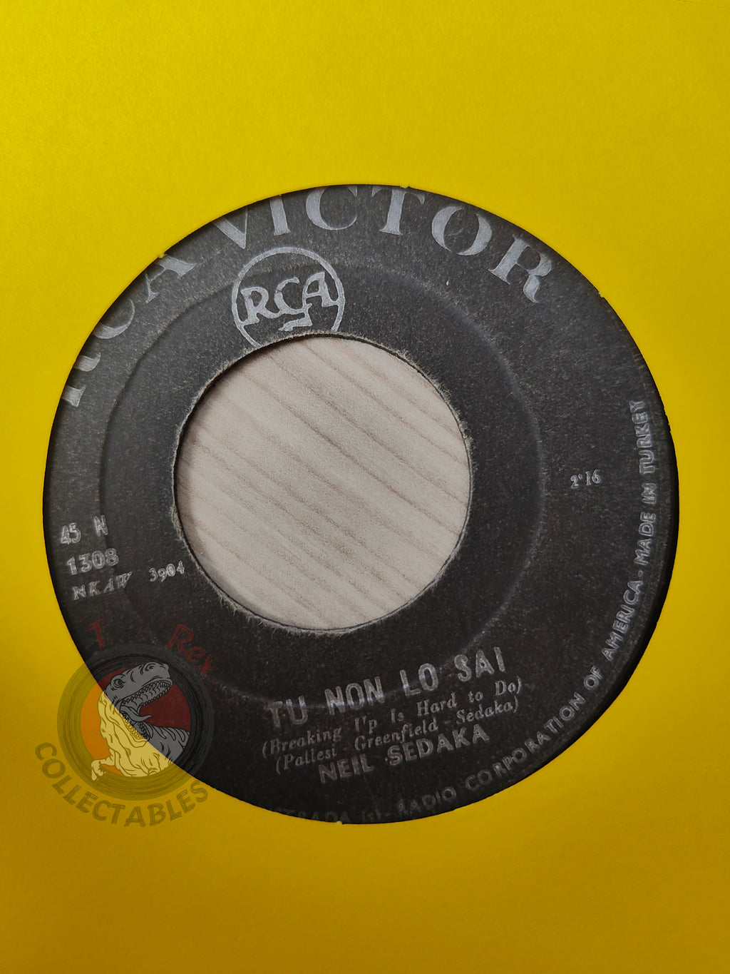 Neil Sedaka – Tu Non Lo Sai 7" Turkish Pressing Vinyl Turkey Edition