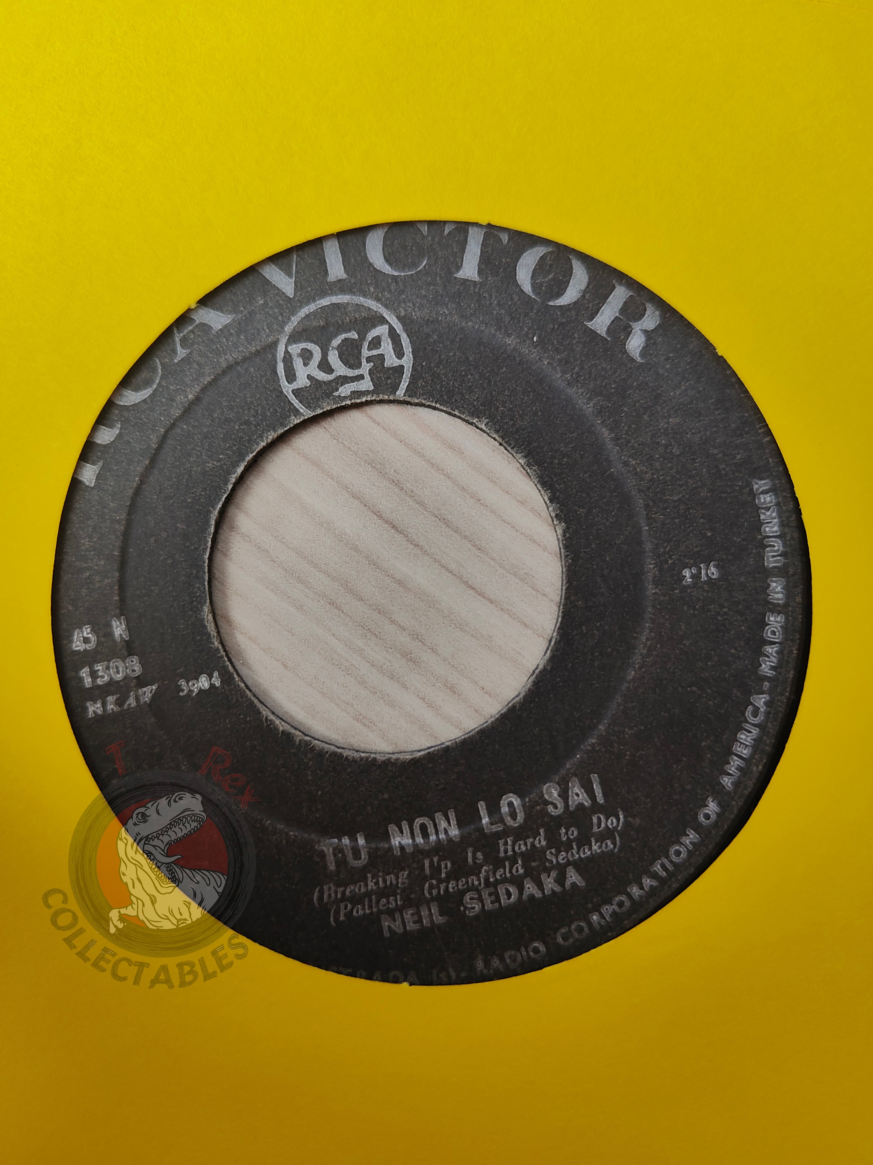 Neil Sedaka – Tu Non Lo Sai 7" Turkish Pressing Vinyl Turkey Edition
