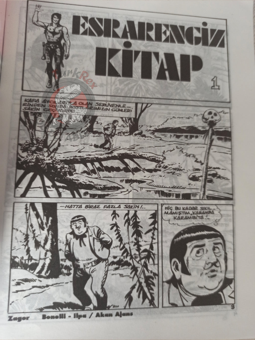 Zagor #1-7 1992 Il Libro Misterioso Turkish Comic Turkey #194–196