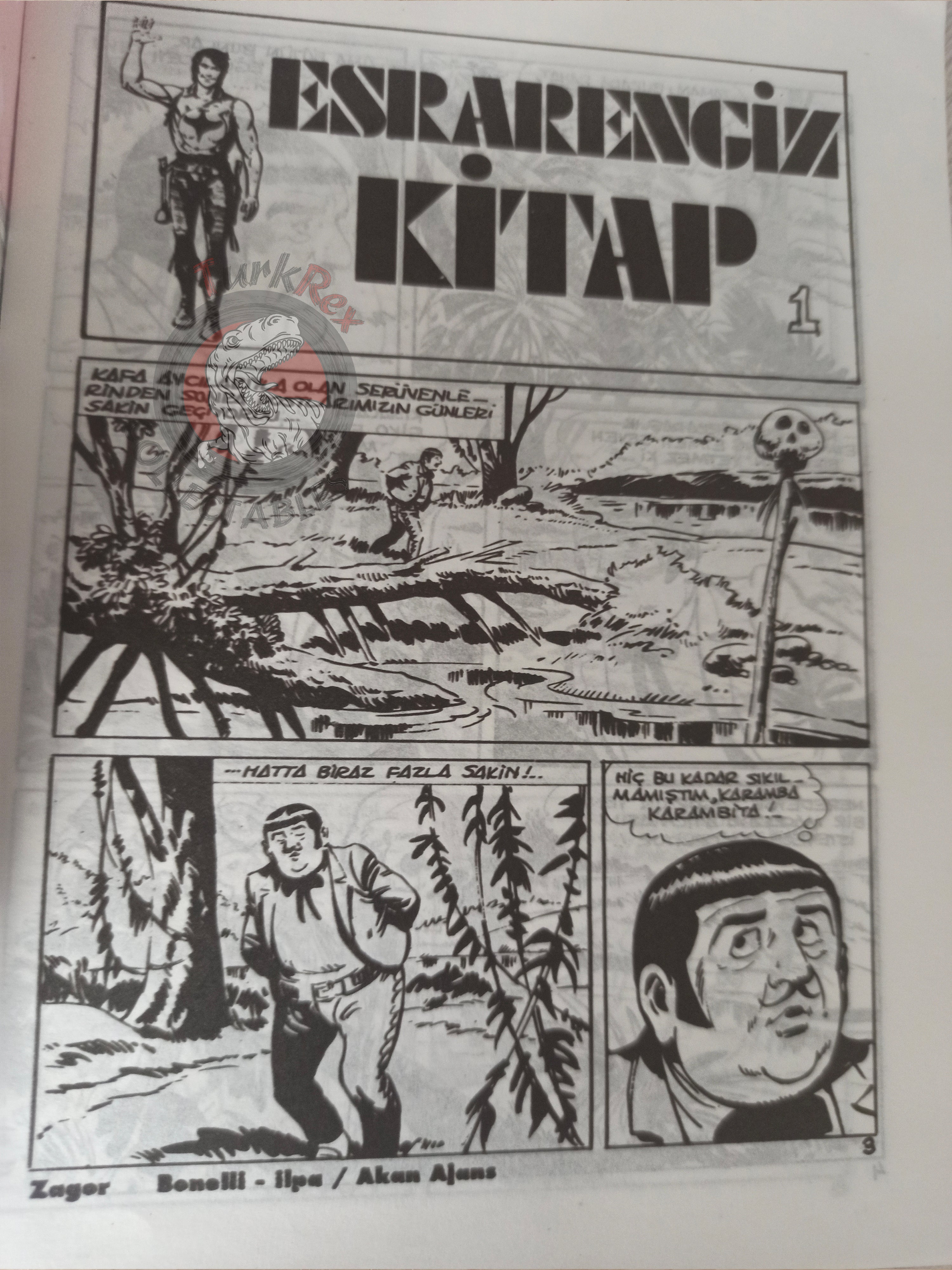 Zagor #1-7 1992 Il Libro Misterioso Turkish Comic Turkey #194–196