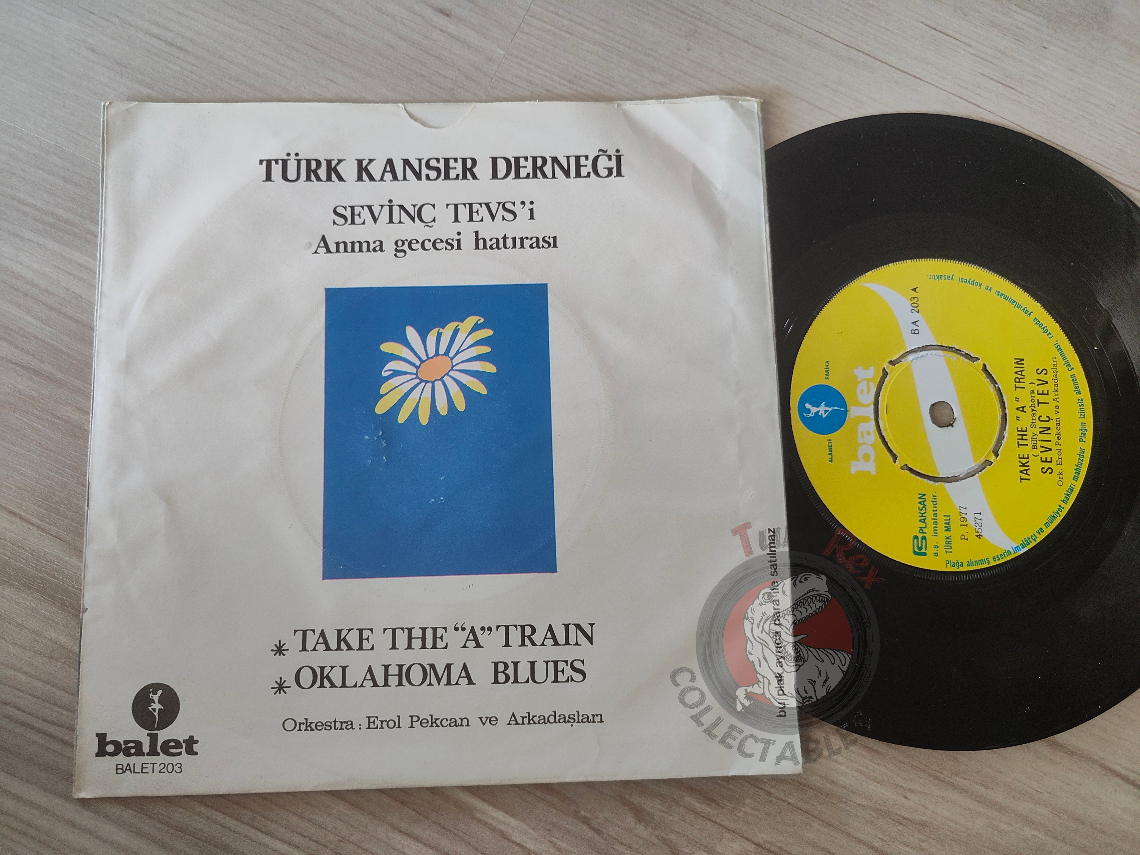 Sevinç Tevs – Take The "A" Train 7" Turkish Pressing Vinyl Turkey Edition