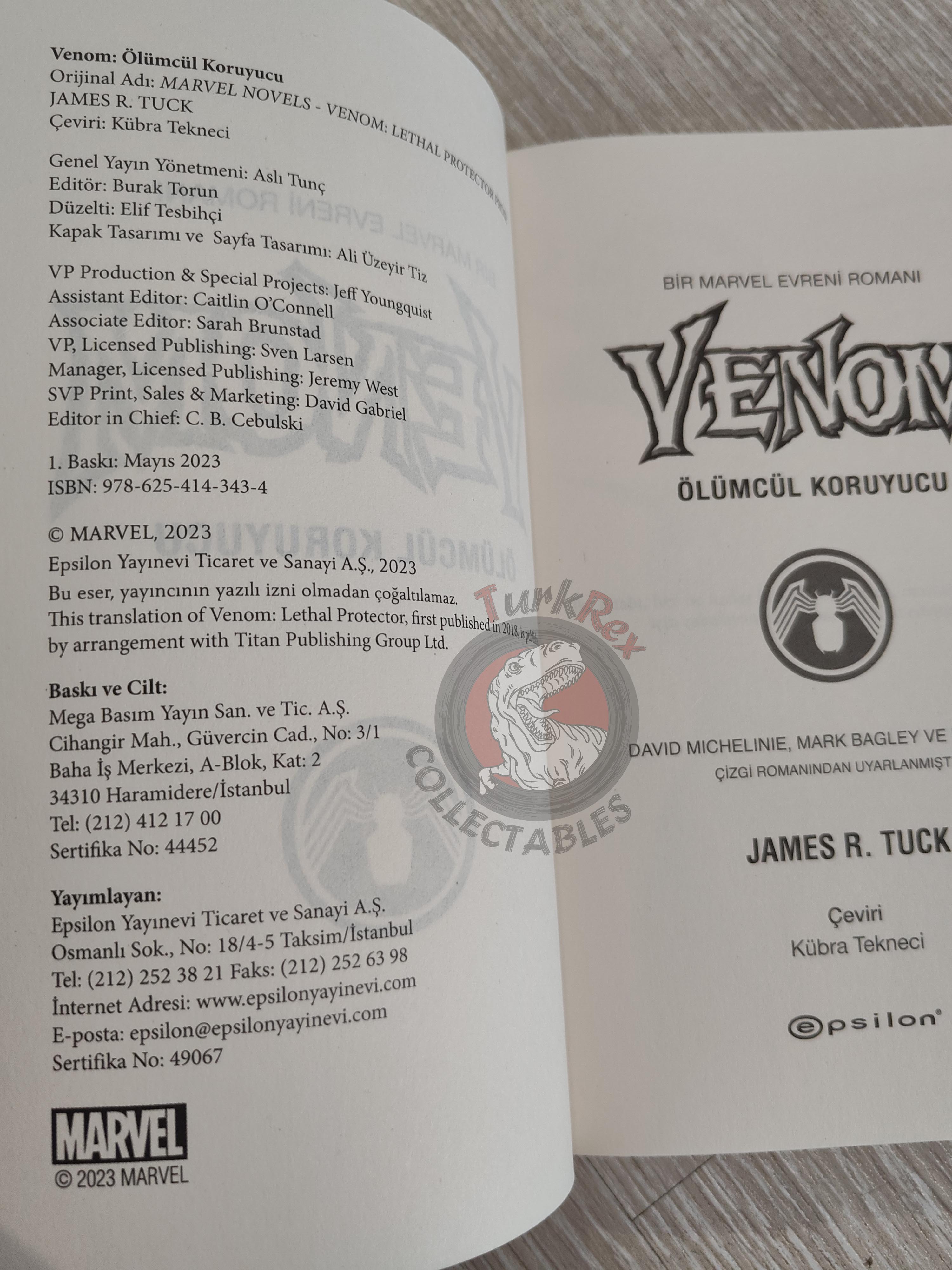 James R. Tuck – Venom: Lethal Protector Prose Turkish Book Turkey