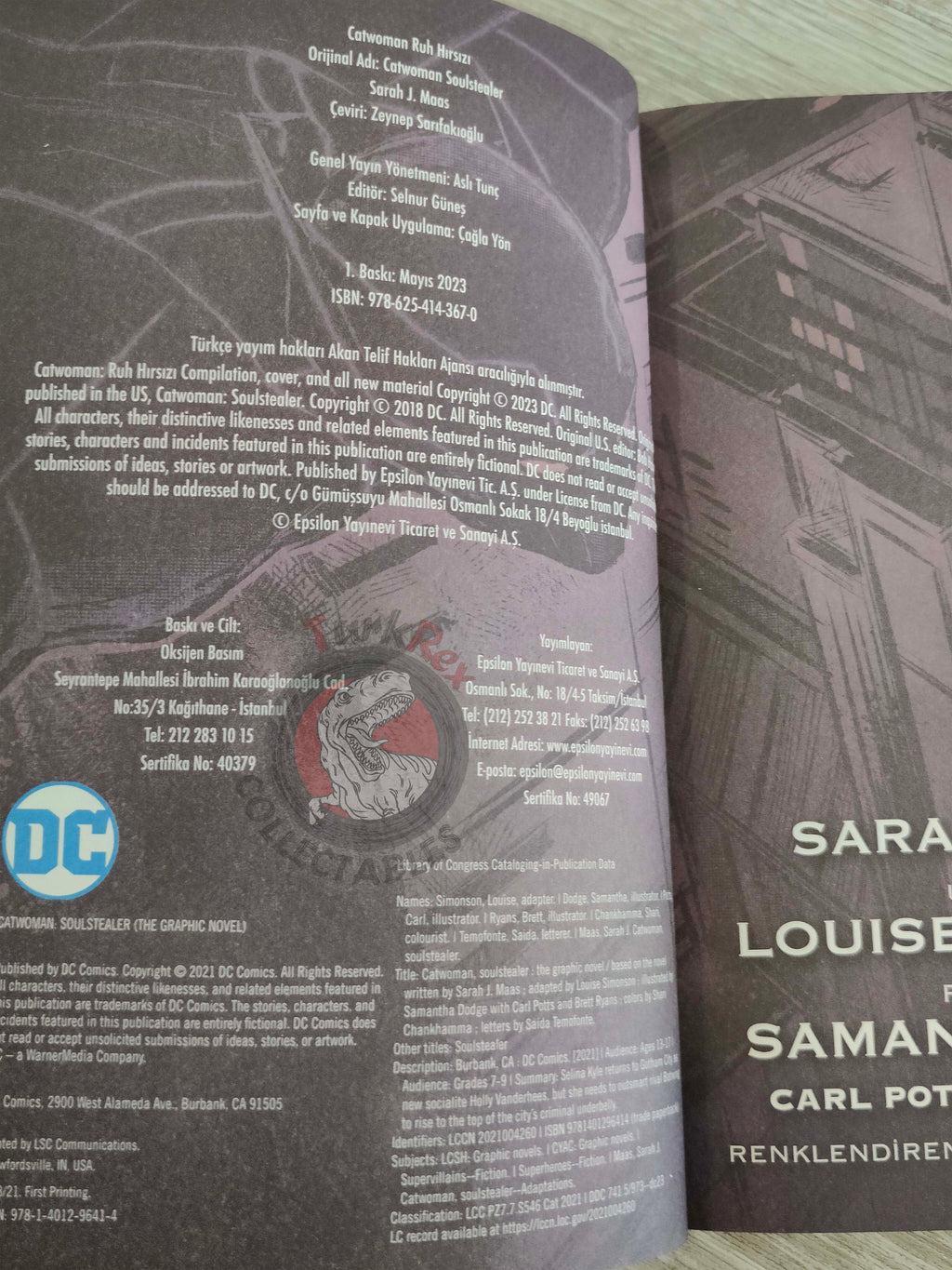 Catwoman: Soulstealer - Sarah J. Maas 2023 Turkish Comic Turkey DC Icons series
