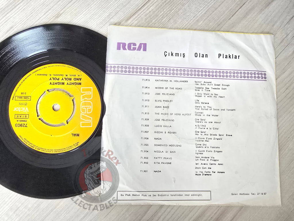 Mal – Mighty Mighty And Roly Poly 7" Turkish Pressing Vinyl Turkey Edition