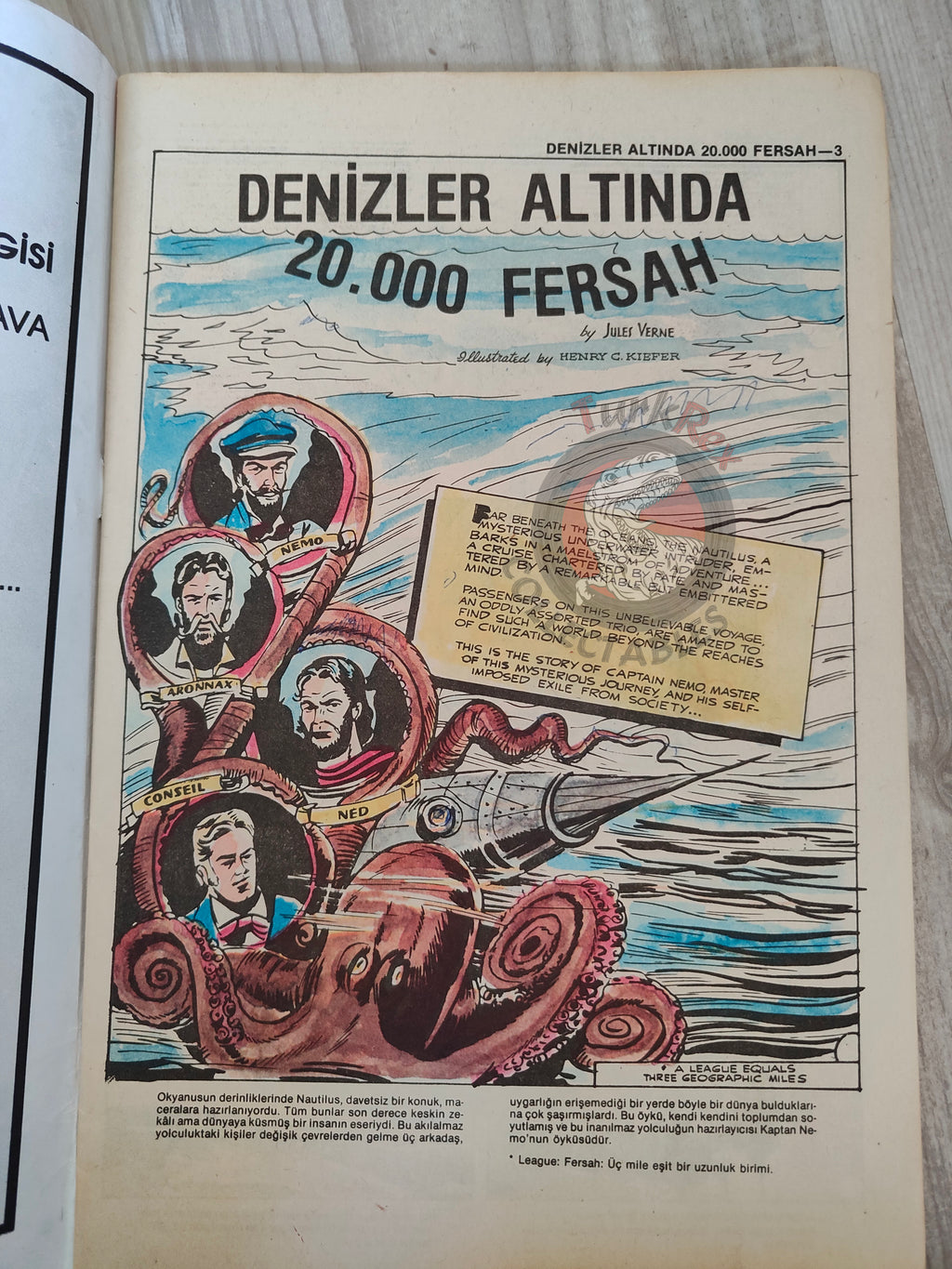 20,000 Leagues Under the Sea – Jules Verne Turkish Comic Turkey Classics Illustrated