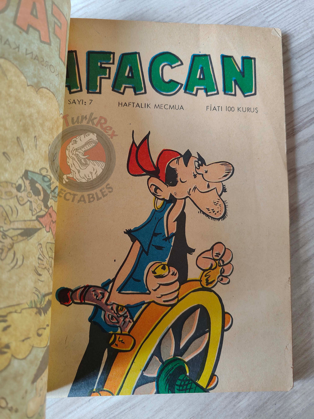 Le Vieux Nick et Barbe-Noire - L'île de la main ouverte 1970 Turkish Comic Turkey