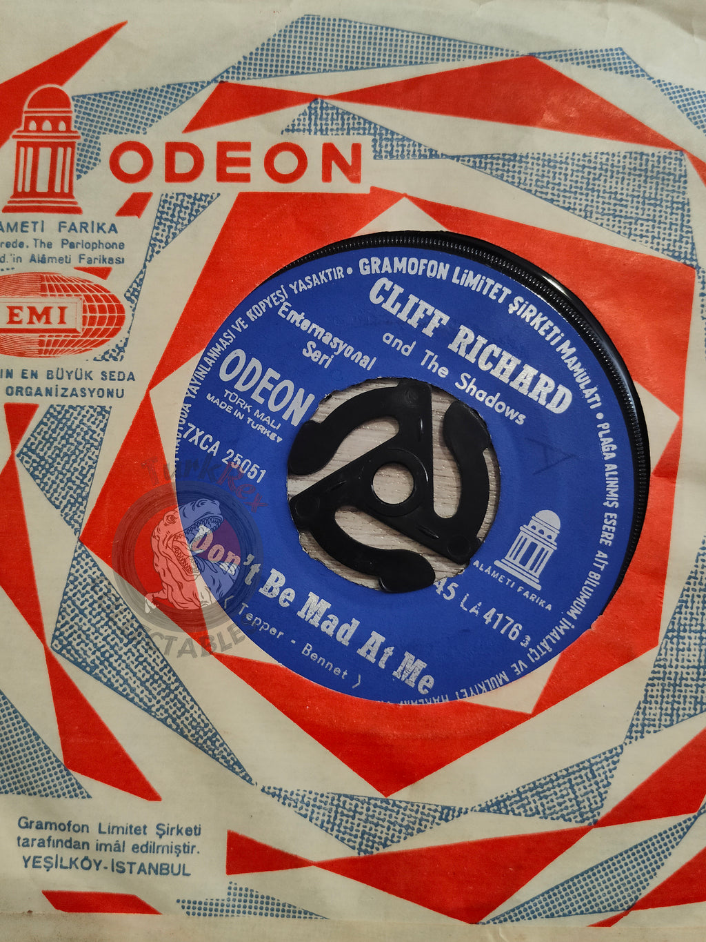 Cliff Richard And The Shadows – Don't Be Mad At Me 7" Turkish Pressing Vinyl Turkey Edition