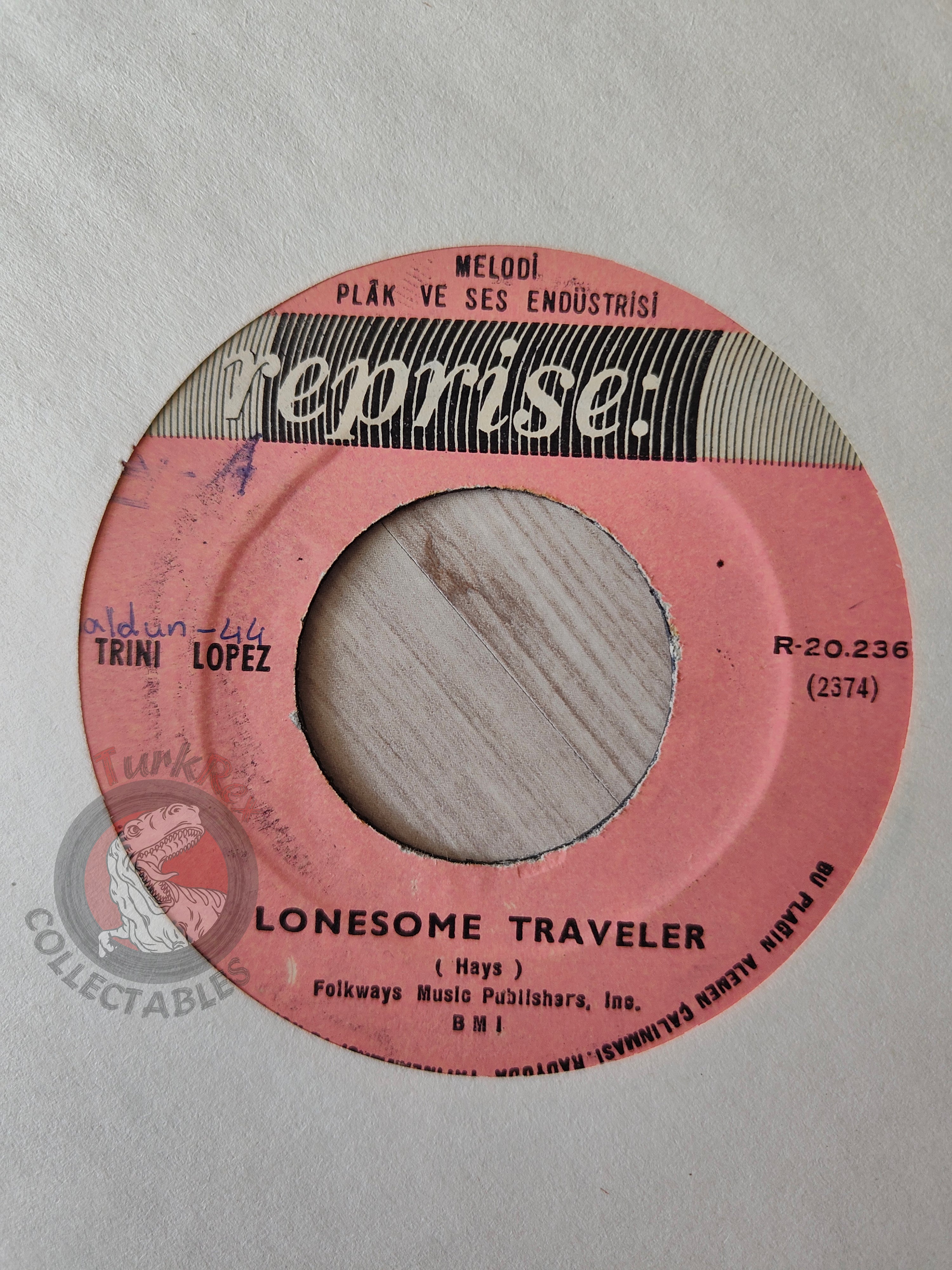 Trini Lopez – Kansas City 7" Turkish Pressing Vinyl Turkey Edition