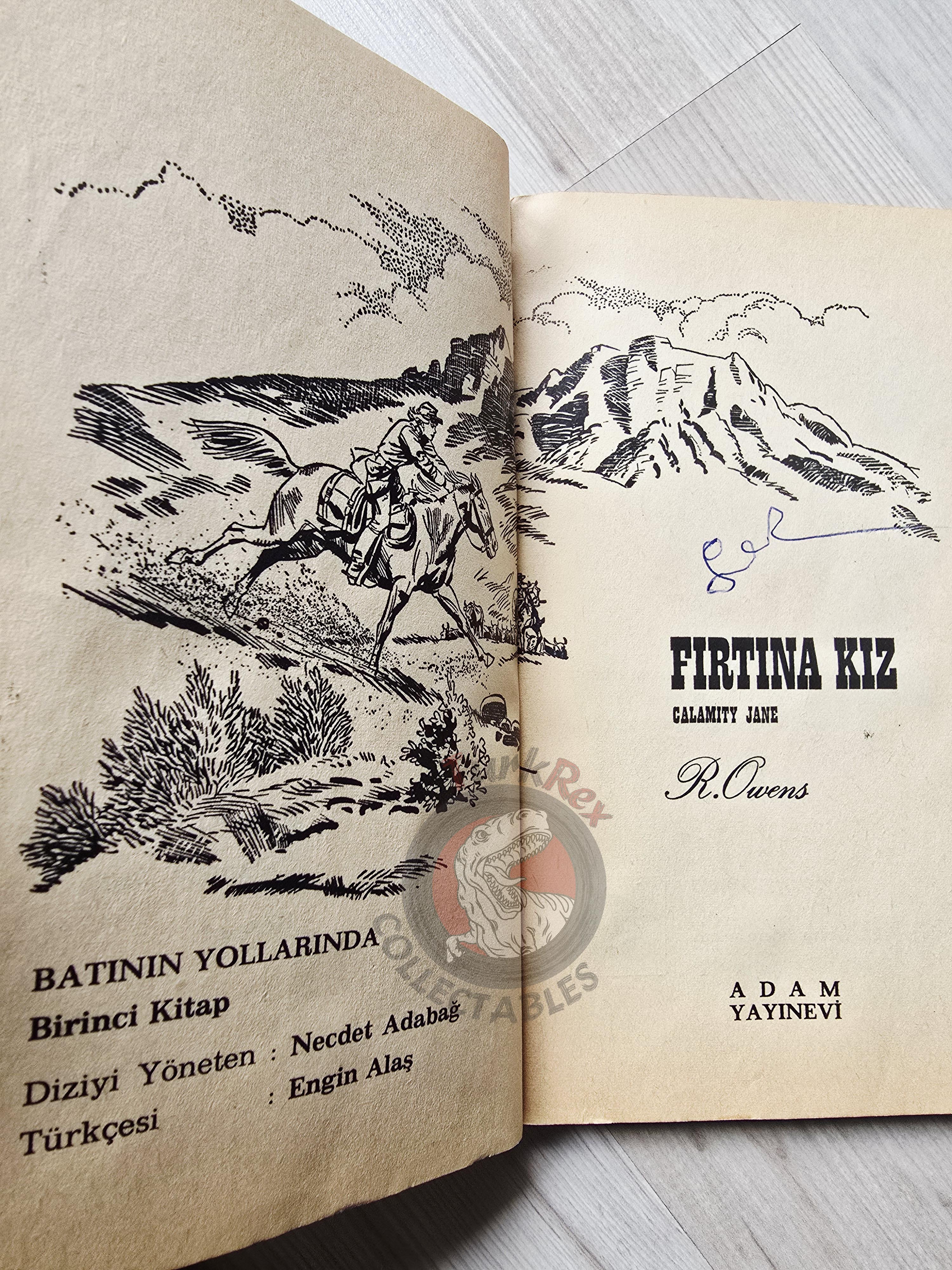Robert Owens – Calamity Jane 1972 1st Turkish Book Turkey Illustrated