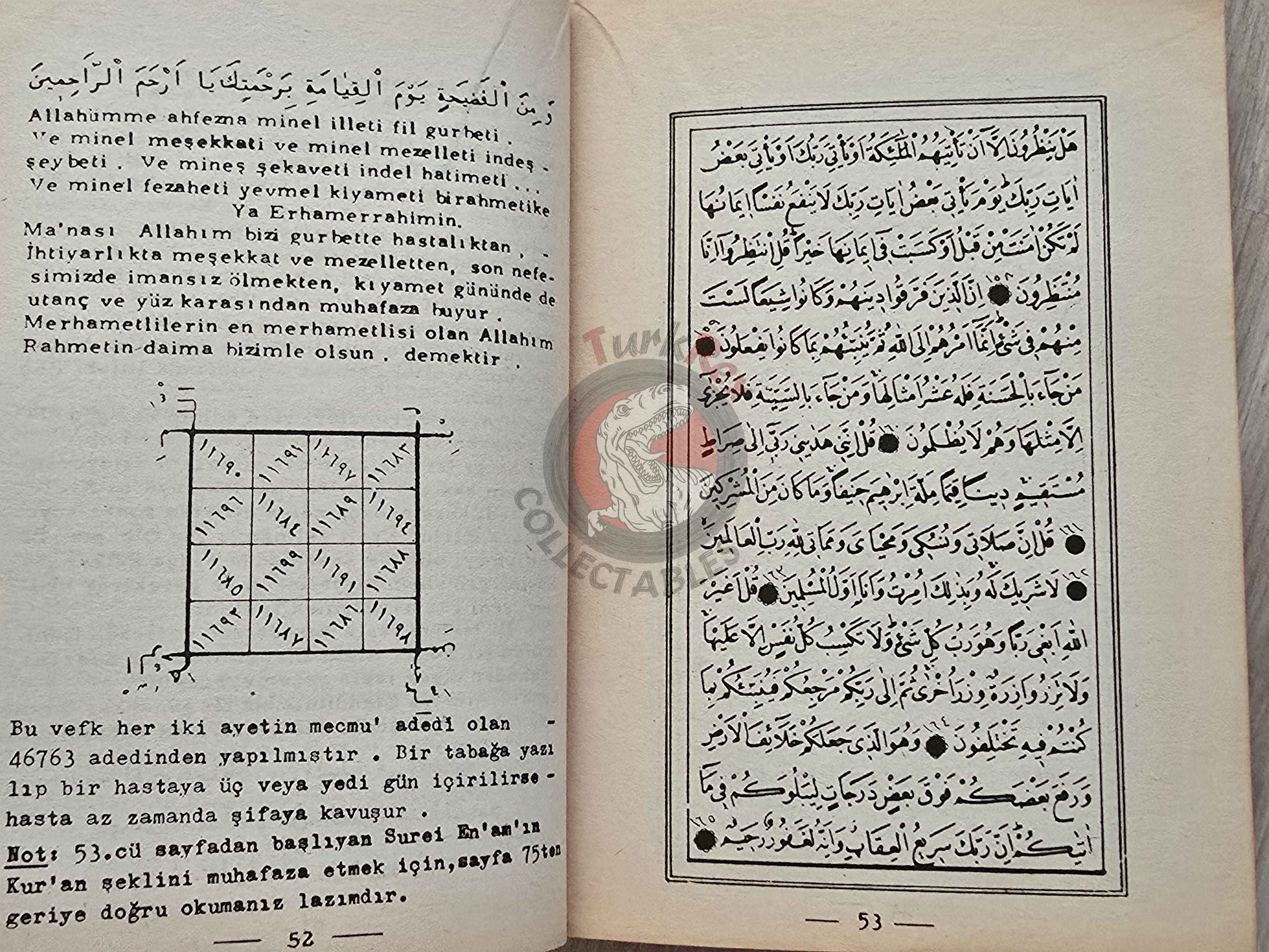 Hidden Sciences Vol 6 Islamic Occult Havass Vefq Spells Charm Turkish Book Islam Talisman