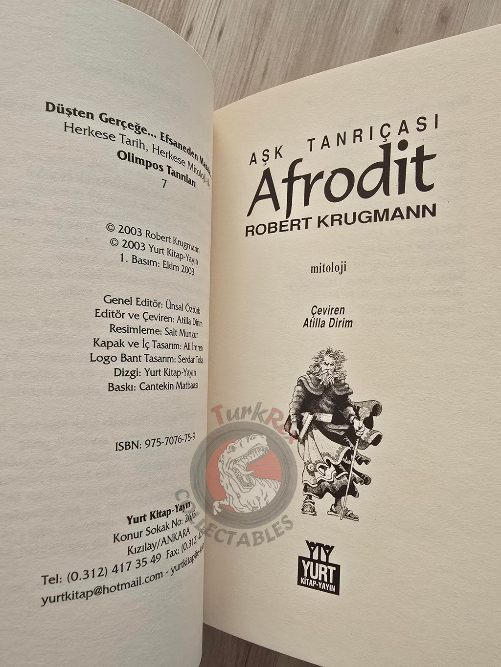 Aphrodite – Robert Krugmann 2003 Turkish Book Turkey Illustrated by Turkish Artist