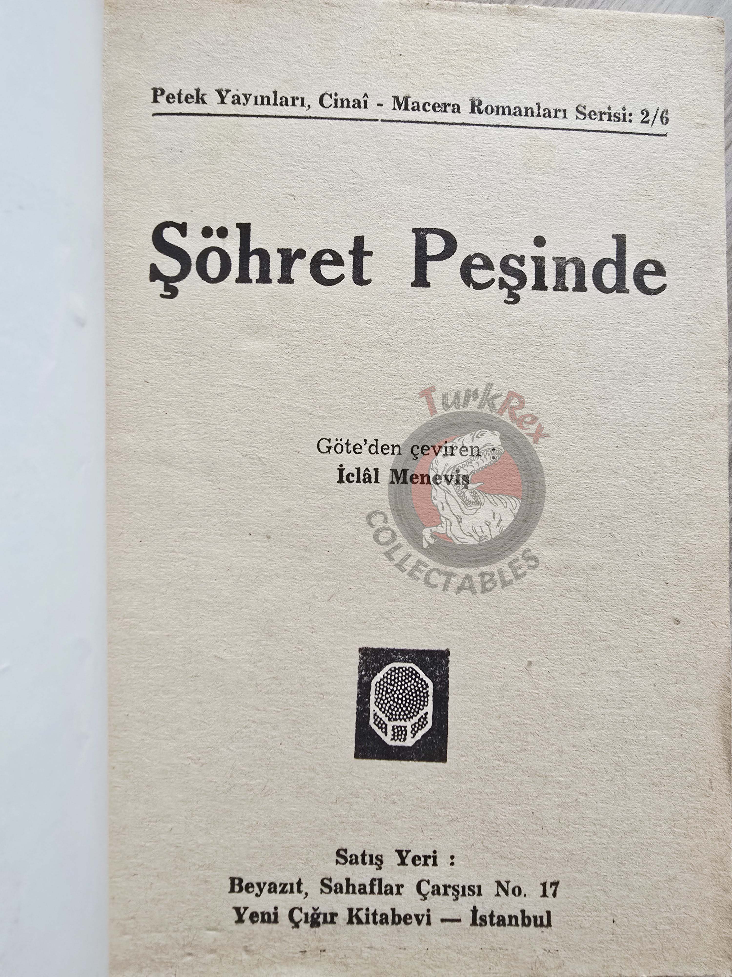 Johann Wolfgang von Goethe – Wilhelm Meister's Apprenticeship 1950s Turkish Book Turkey