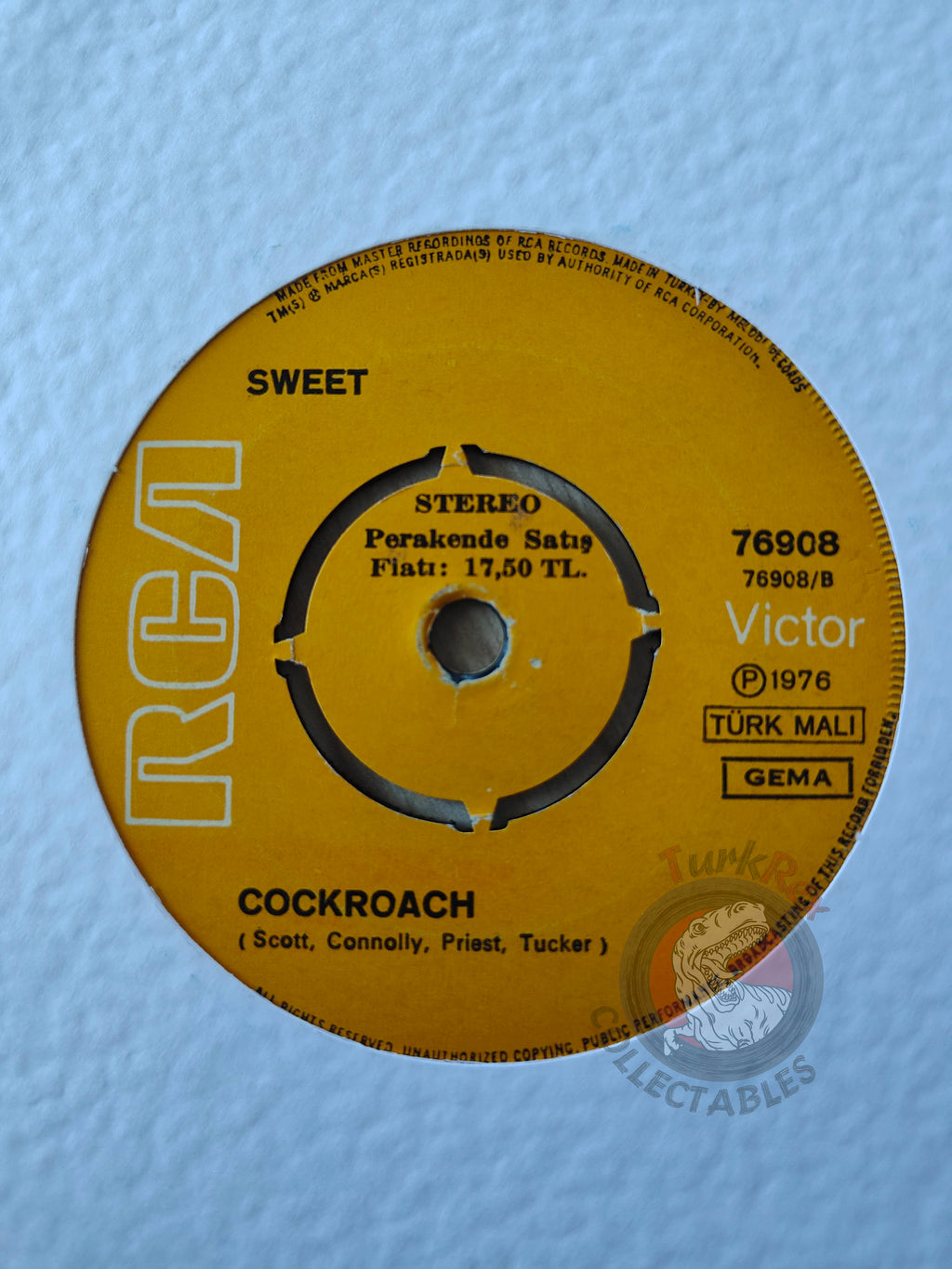 The Sweet – The Lies In Your Eyes 7" Turkish Pressing Vinyl Turkey Edition