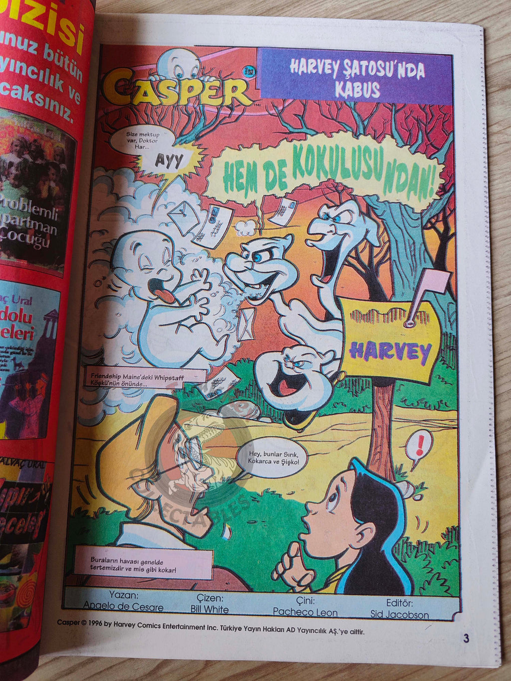Casper the Friendly Ghost – Issue #4 1996 Turkish Comic Turkey