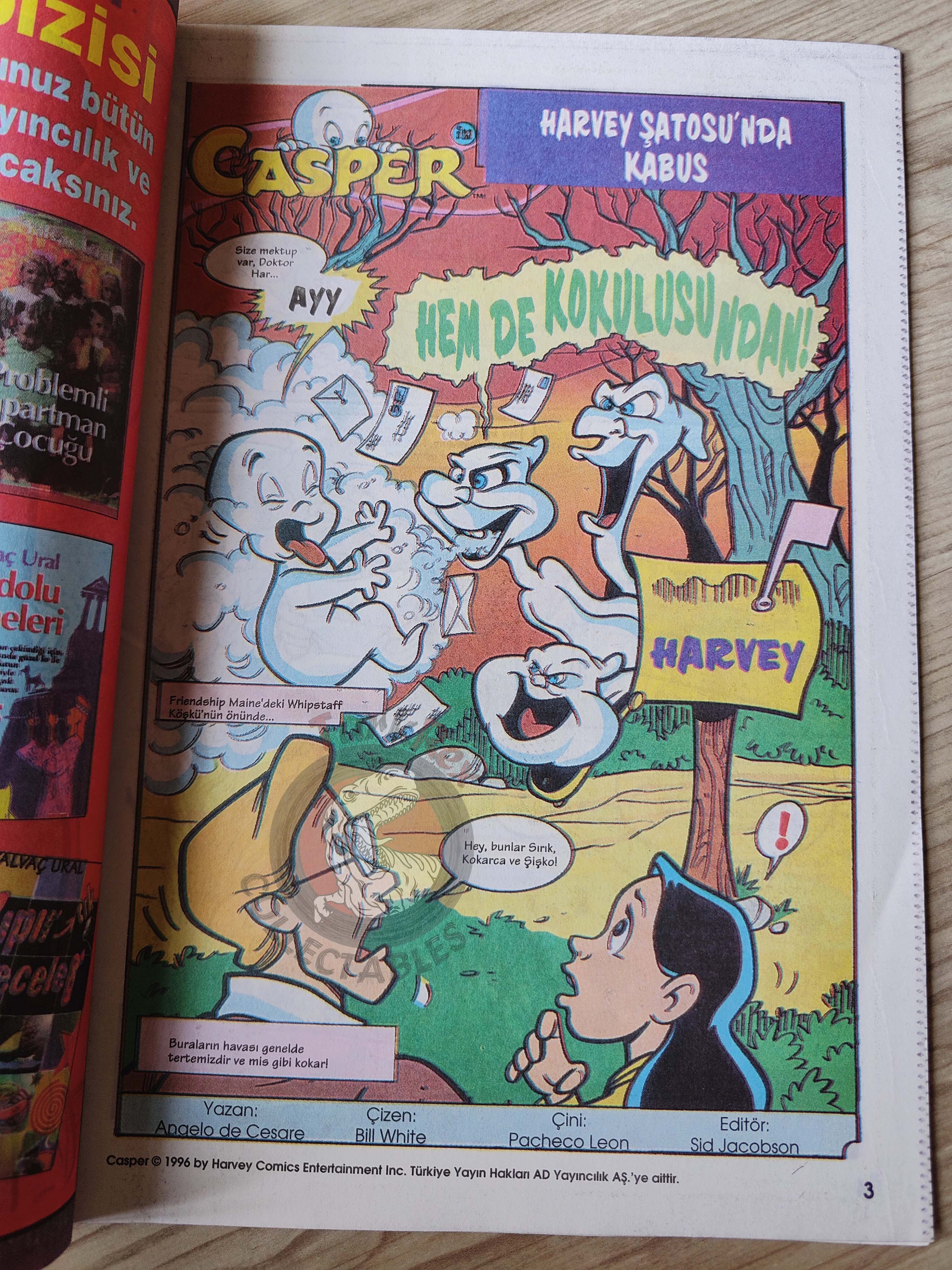 Casper the Friendly Ghost – Issue #4 1996 Turkish Comic Turkey