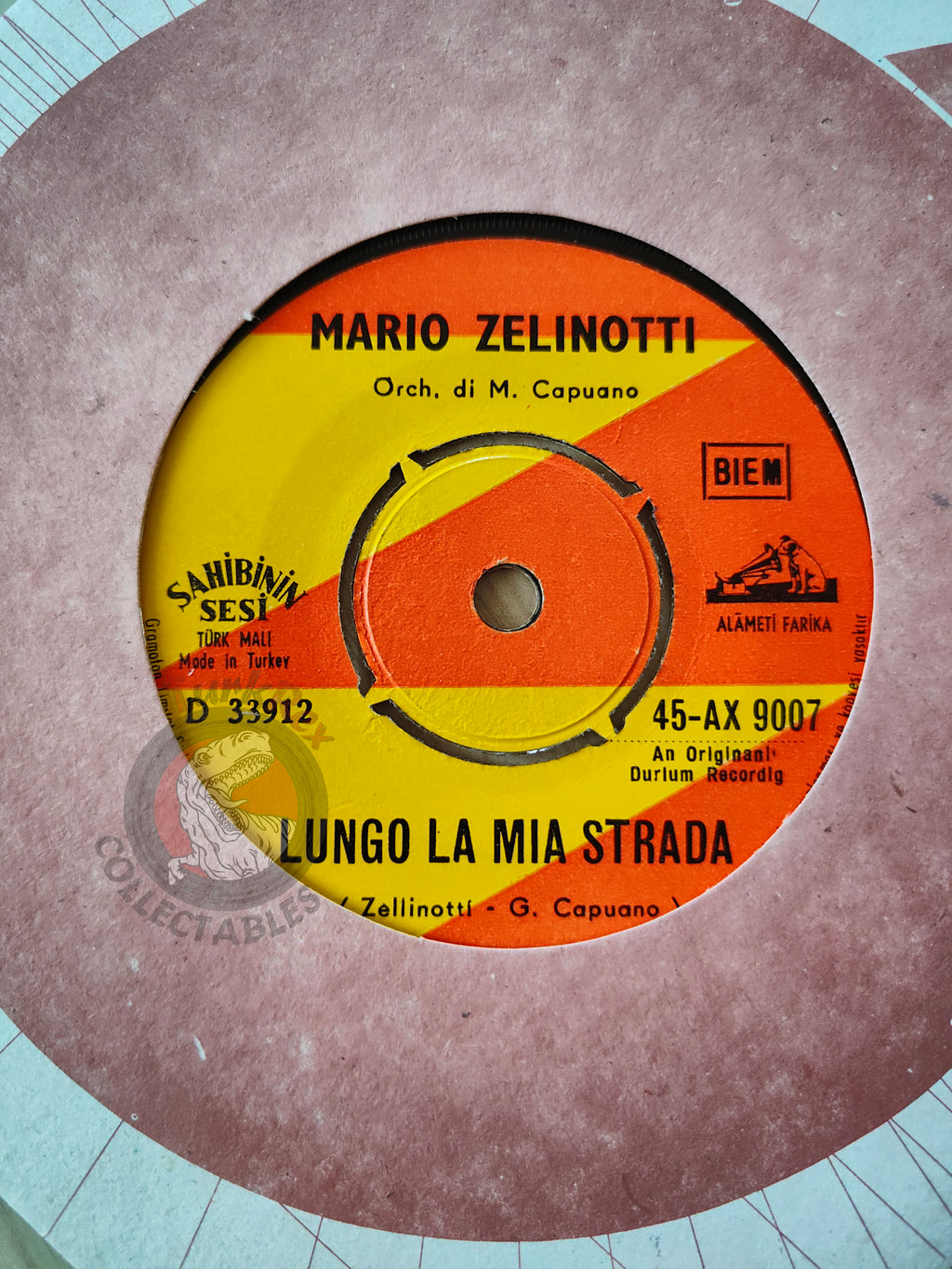 Mario Zelinotti – Cuore Matto 7" Turkish Pressing Vinyl Turkey Edition Sanremo