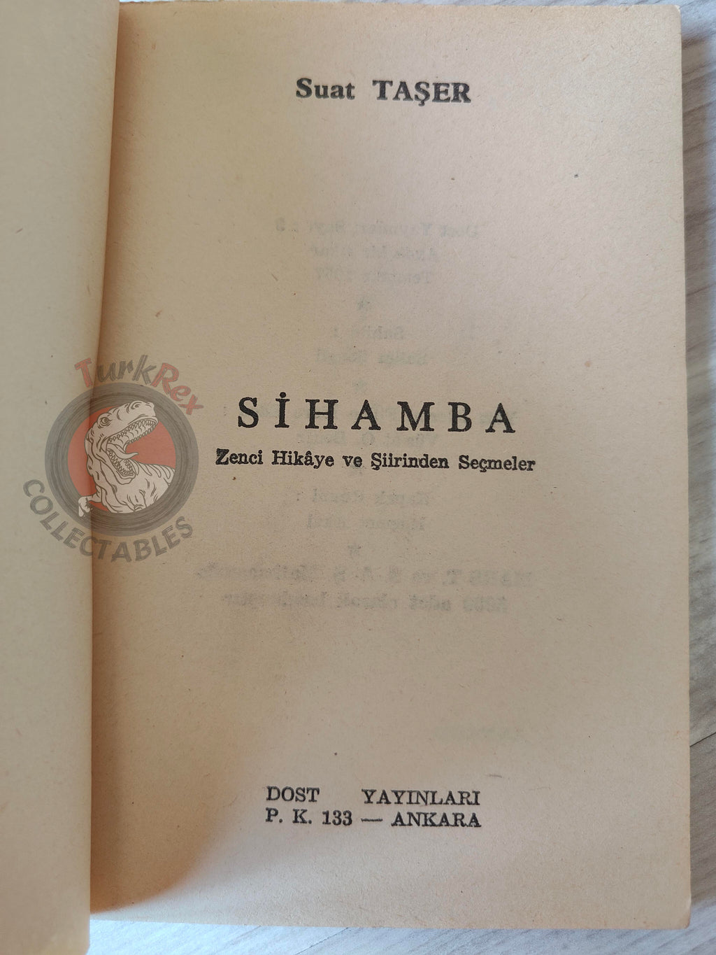 Sihamba – Black Stories and Poems 1957 1st Turkish Book Turkey Richard Wright Langston Hughes