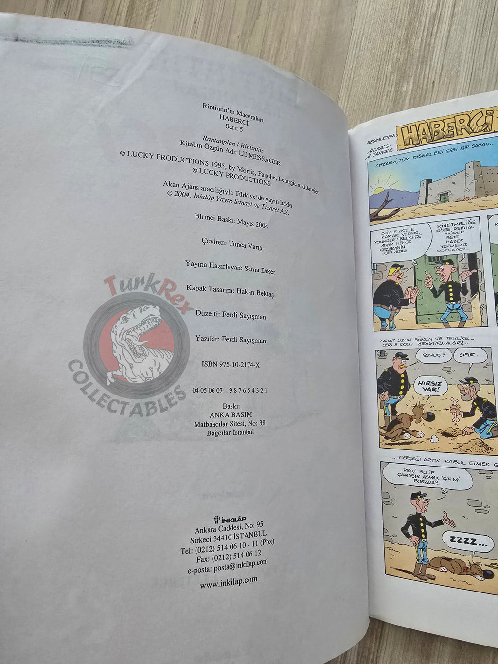 Rantanplan – Le Messager 2004 Turkish Comic Turkey Lucky Luke