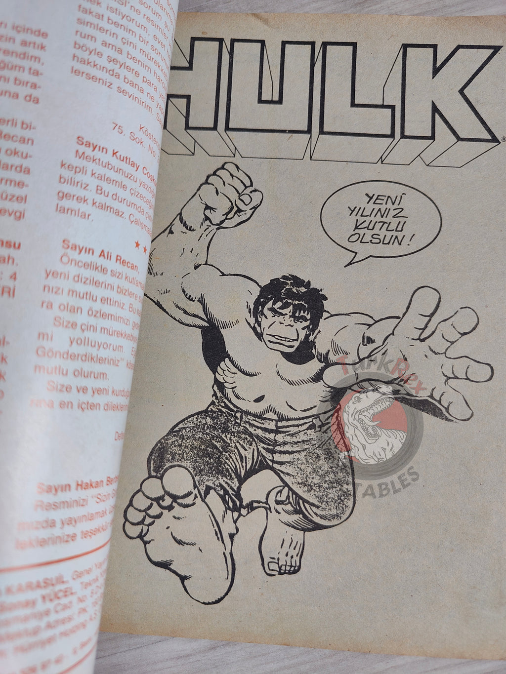 Hulk #7 1988 Turkish Comic Turkey cover #21  #134