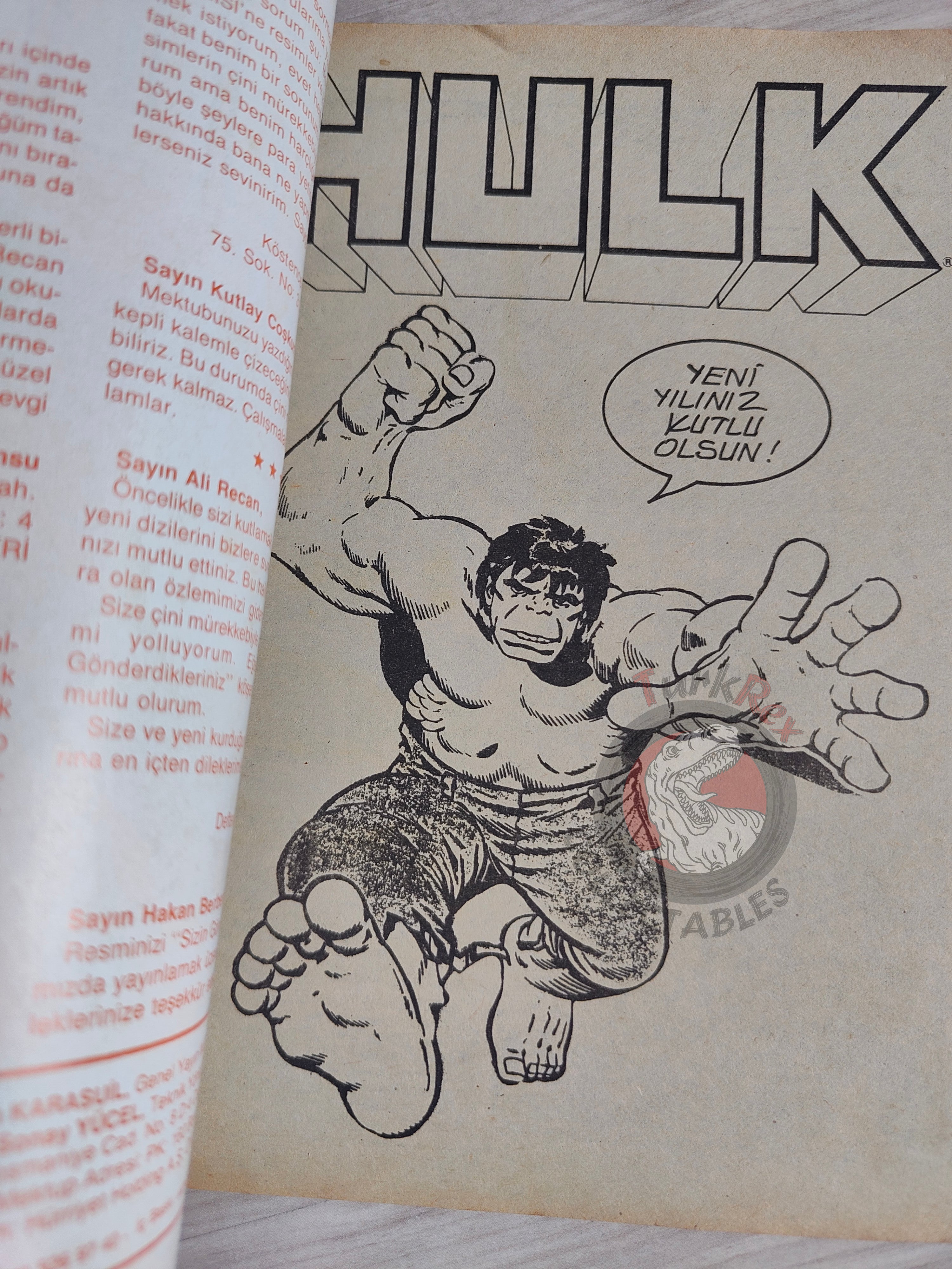 Hulk #7 1988 Turkish Comic Turkey cover #21  #134