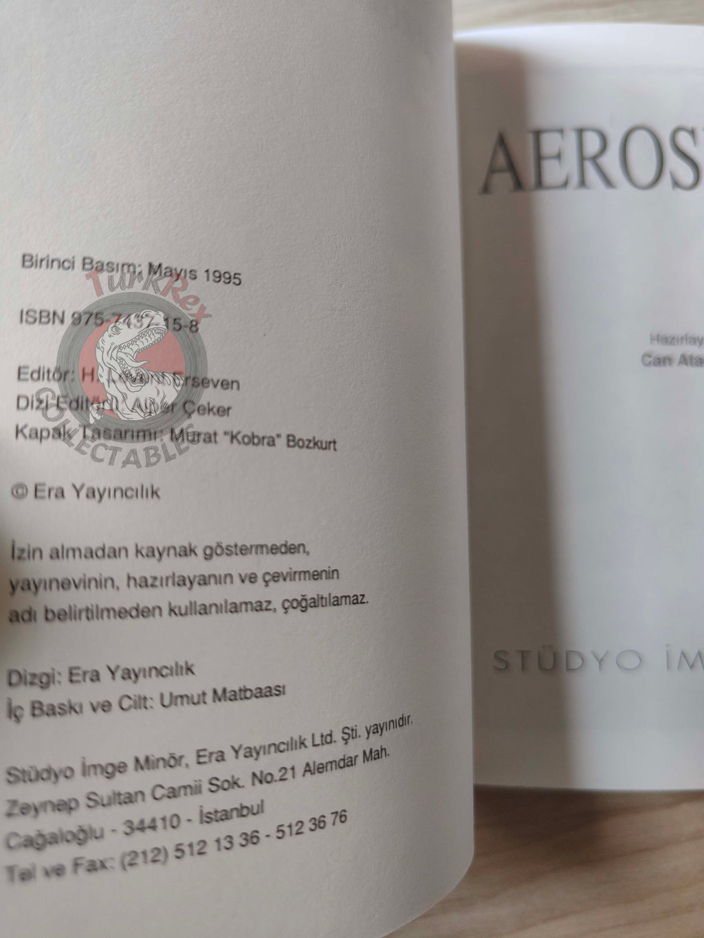 Aerosmith Biography Book 1995 1st by Turkish Writer Book Turkey