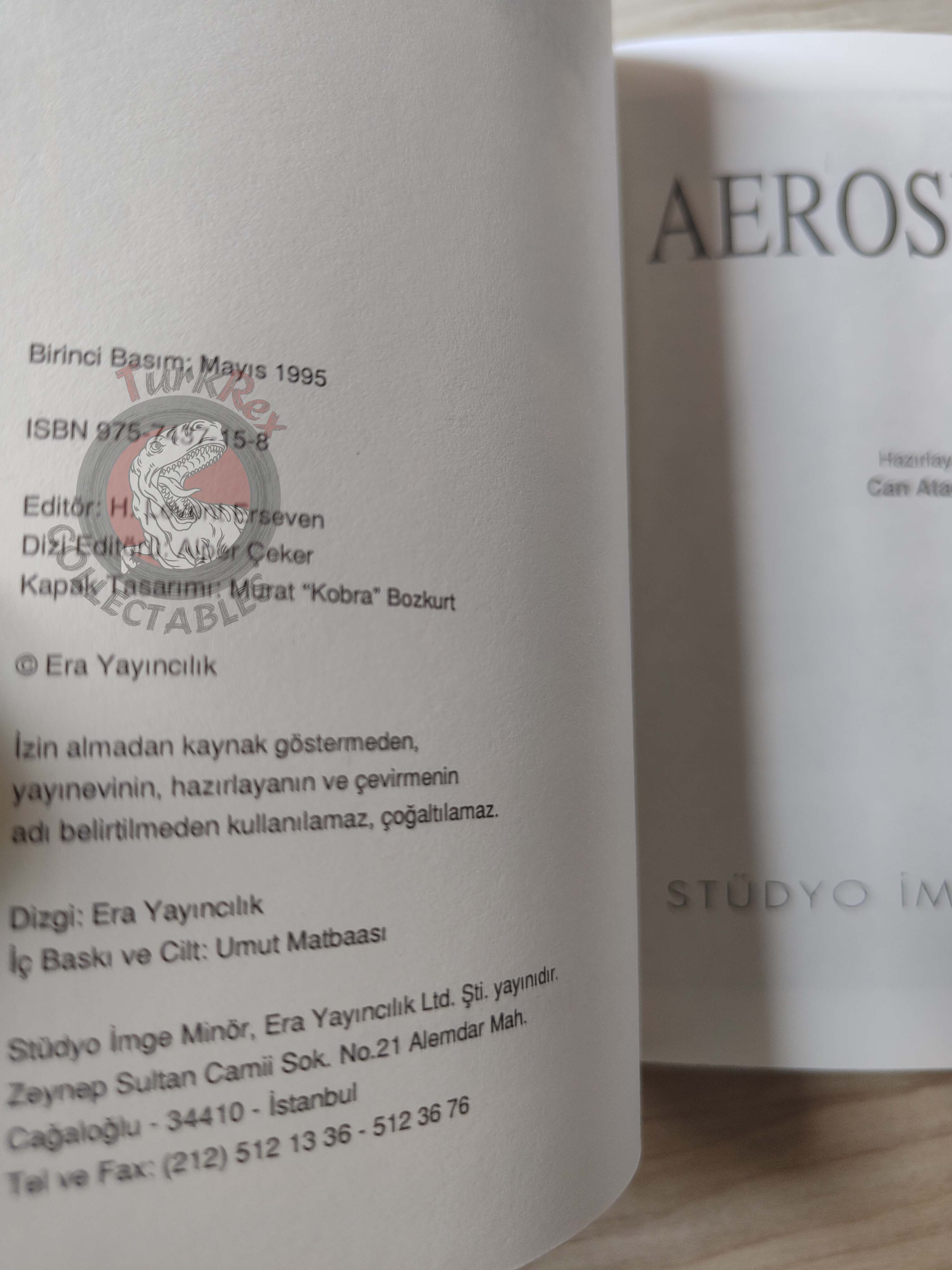 Aerosmith Biography Book 1995 1st by Turkish Writer Book Turkey