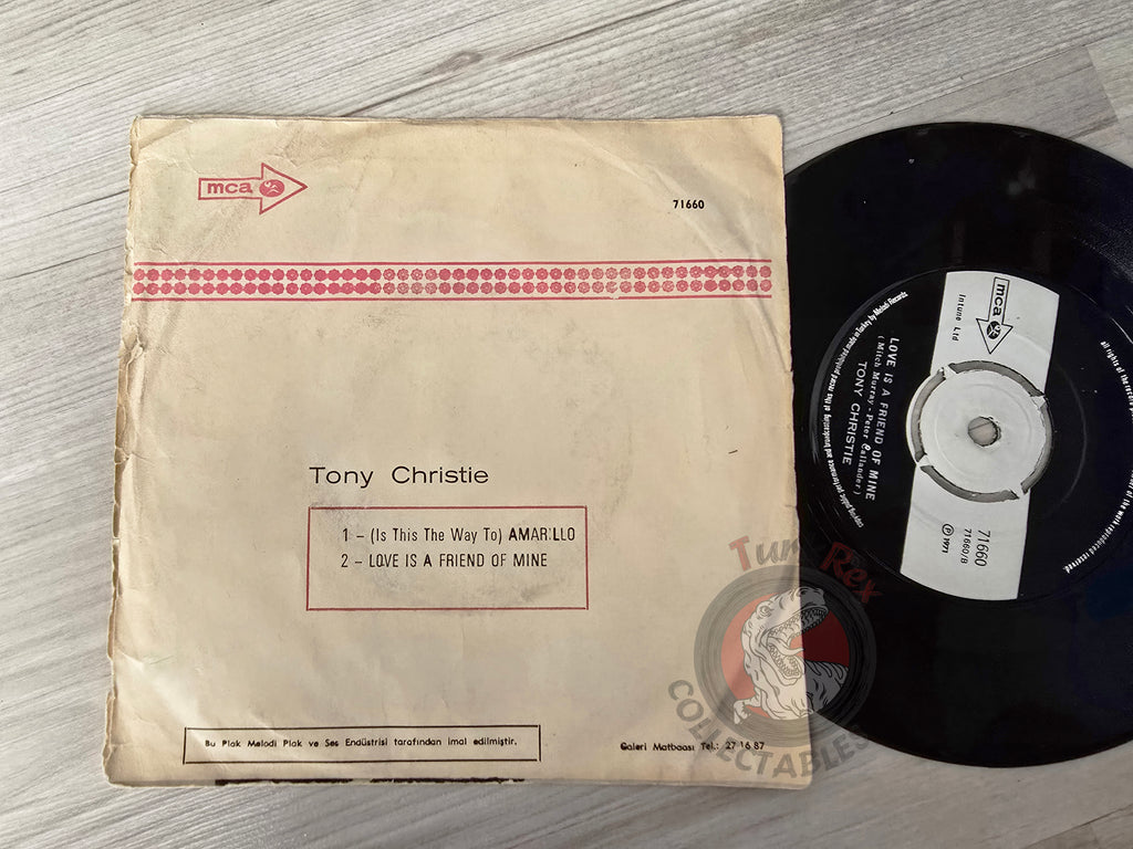Tony Christie – (Is This The Way To) Amarillo 7" Turkish Pressing Vinyl Turkey Edition