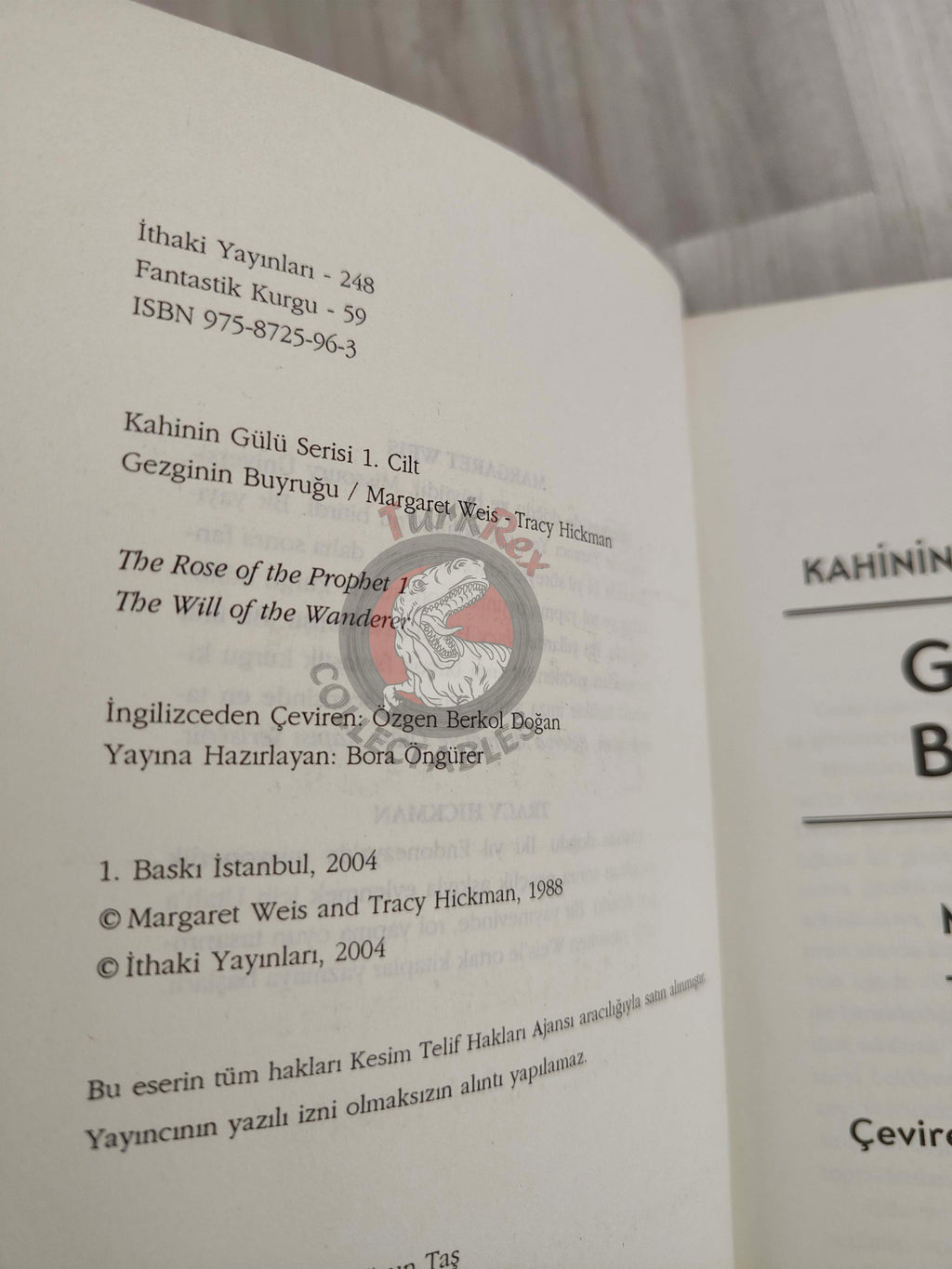 Margaret Weis & Tracy Hickman – Rose of the Prophet Trilogy Turkish Book Turkey Lot of 3