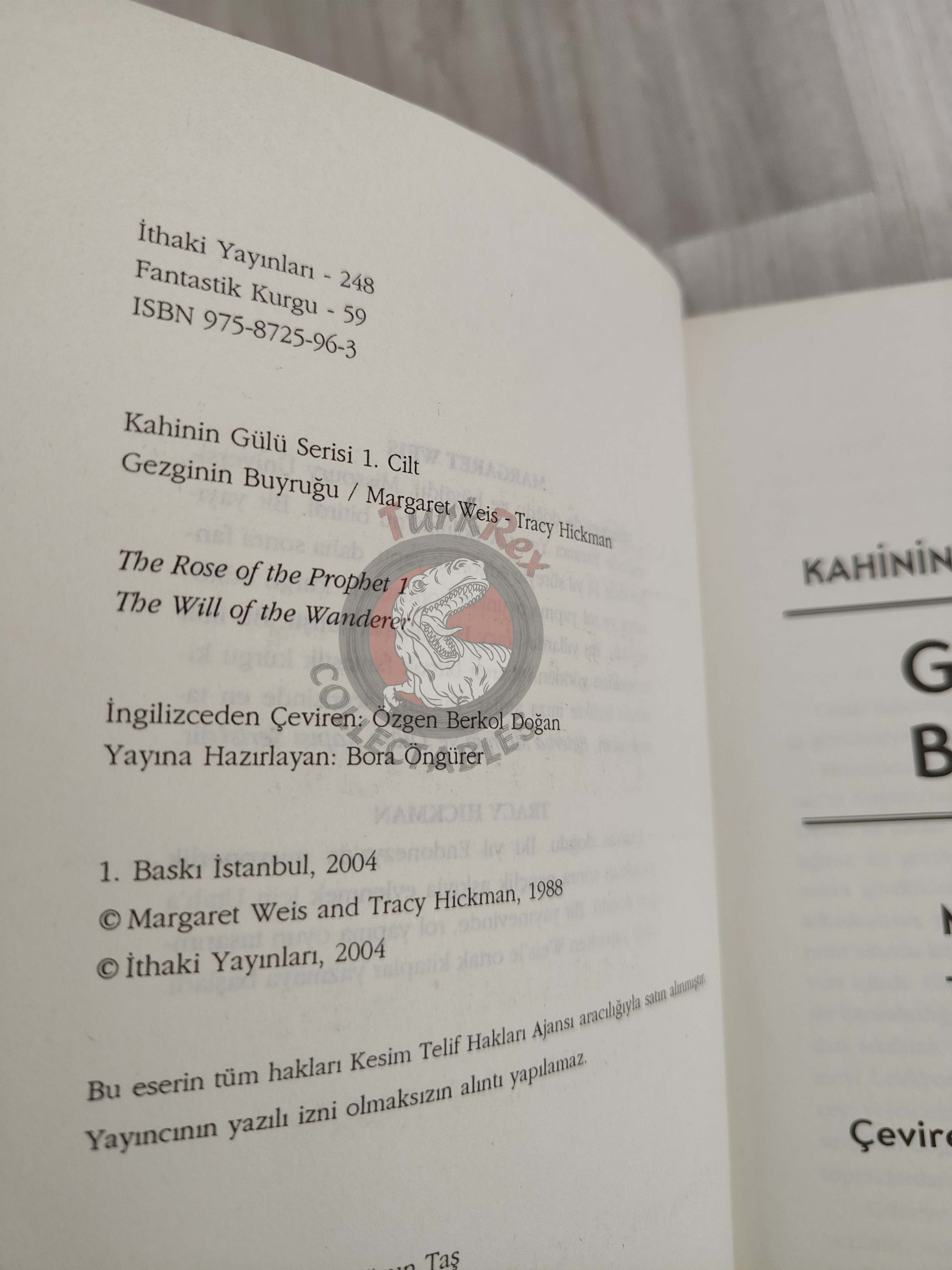 Margaret Weis & Tracy Hickman – Rose of the Prophet Trilogy Turkish Book Turkey Lot of 3