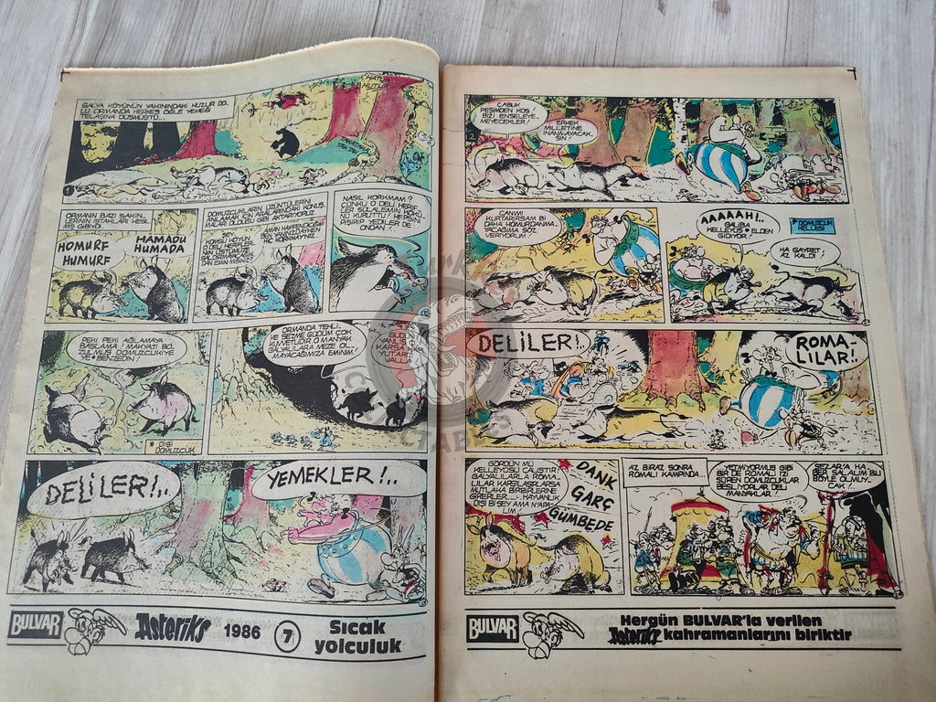 Asterix –  Asterix and the Black Gold 1986 Turkish Edition Comic Turkey