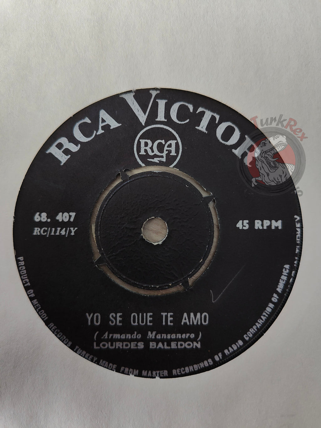 Lourdes Baledon – Yo Se Que Te Amo 7" Turkish Pressing Vinyl Turkey Edition