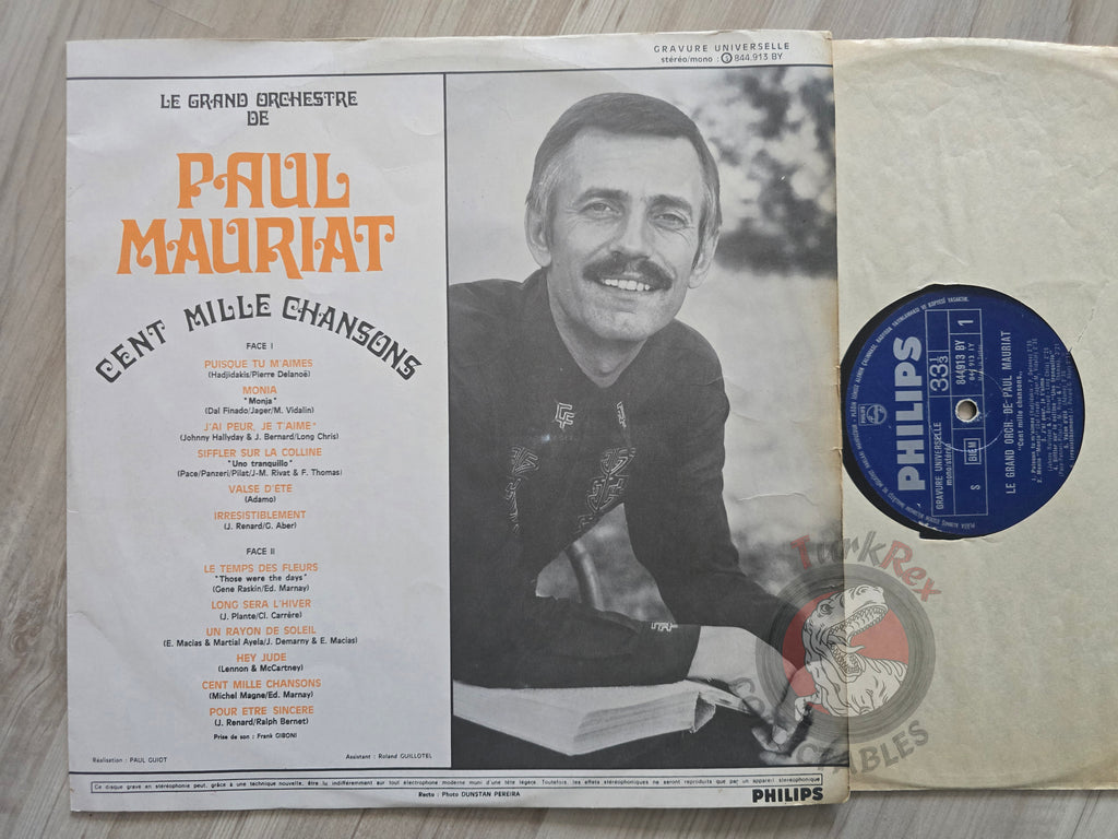 Paul Mauriat – Cent Mille Chansons Turkish Pressing Vinyl Turkey Edition