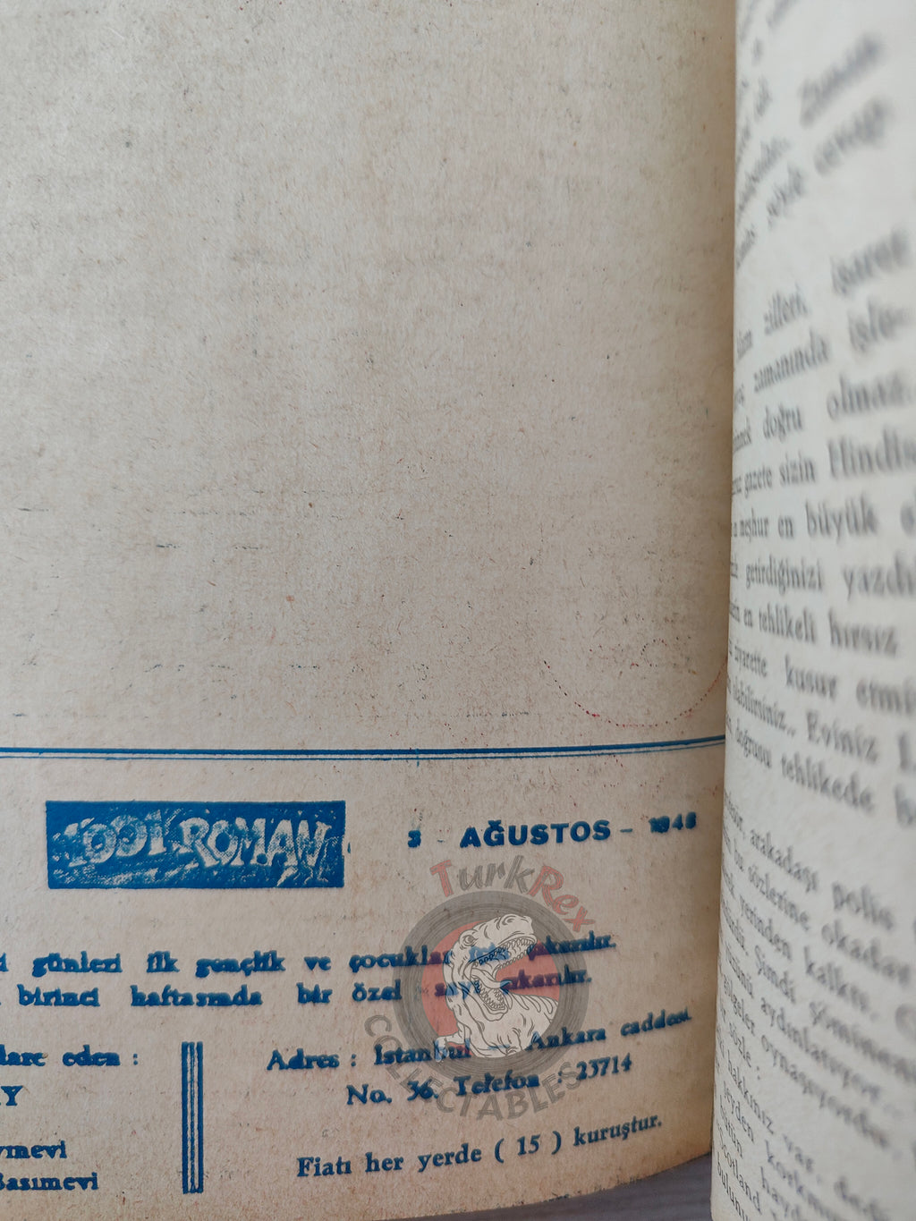 1001 Roman 1943 The Blonde Danger – Revenge Turkish Comic Mag Turkey