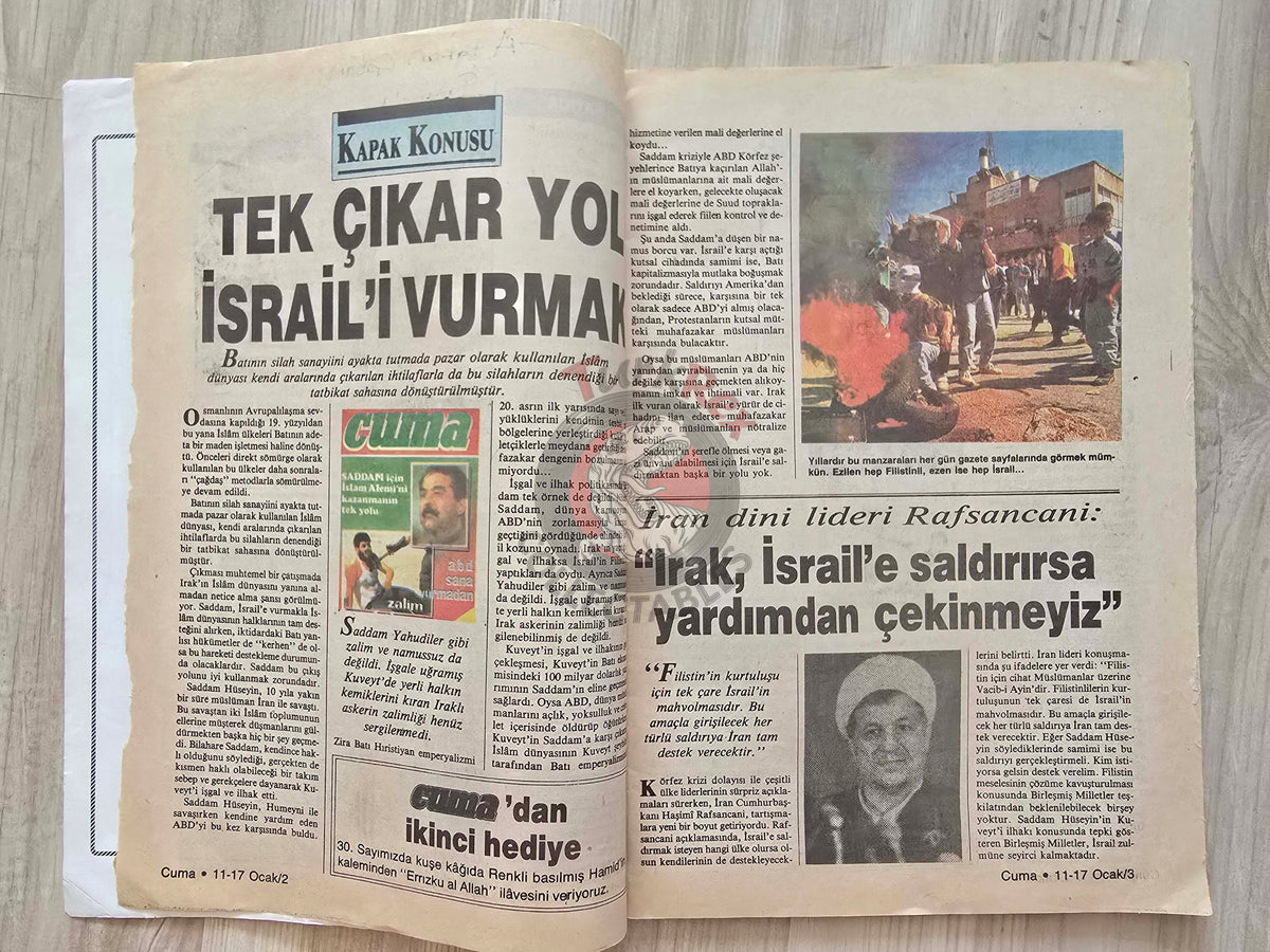 Cuma 1991 Saddam Hussein Gulf War Turkish Magazine Turkey Middle East Israel Palestine
