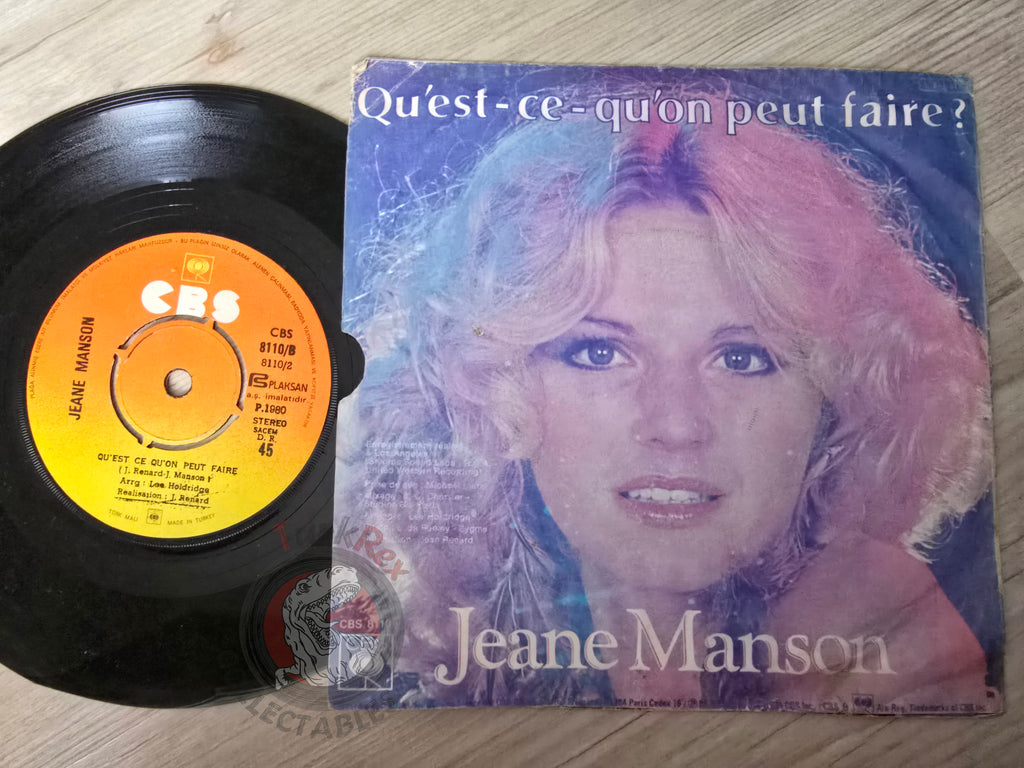 Jeane Manson – Vis Ta Vie 7" Turkish Pressing Vinyl Turkey Edition