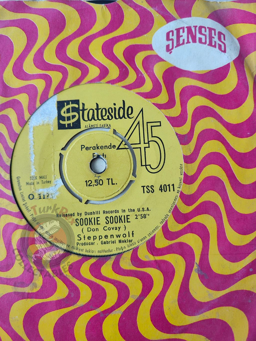 Steppenwolf – Magic Carpet Ride 7" Turkish Pressing Vinyl Turkey Edition
