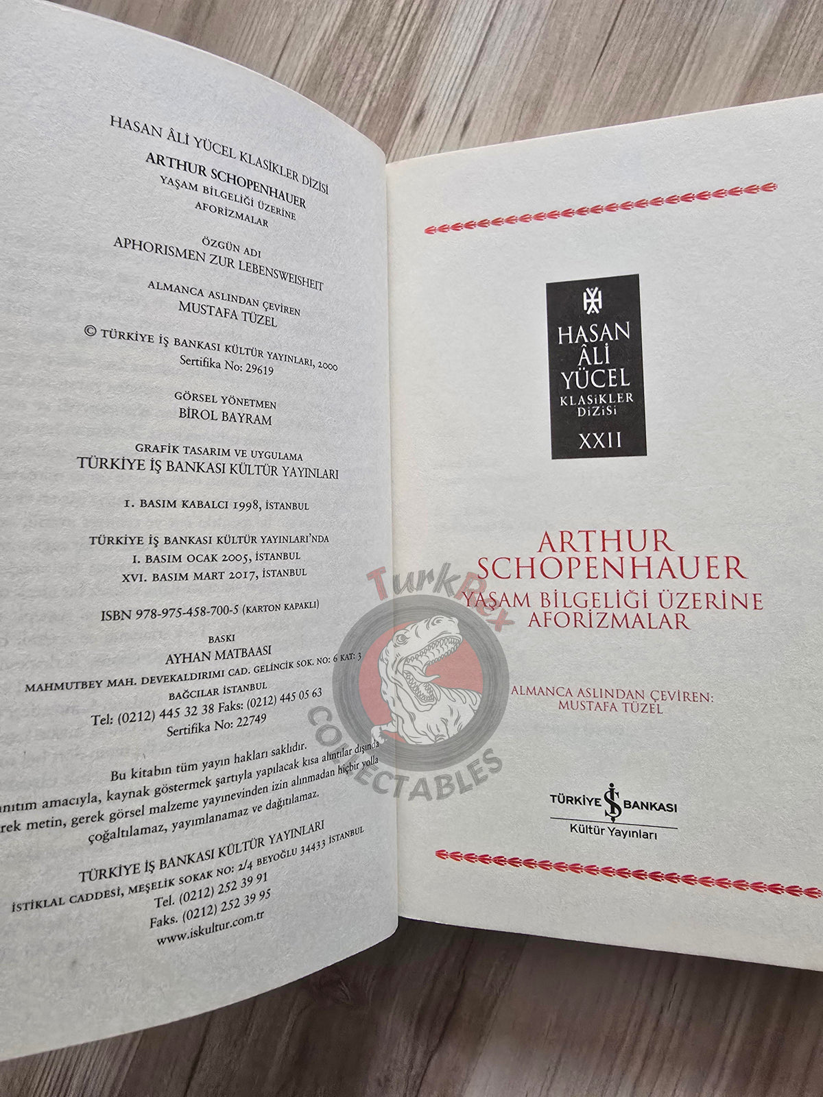 Arthur Schopenhauer –  The Wisdom of Life 2017 Turkish Book Turkey