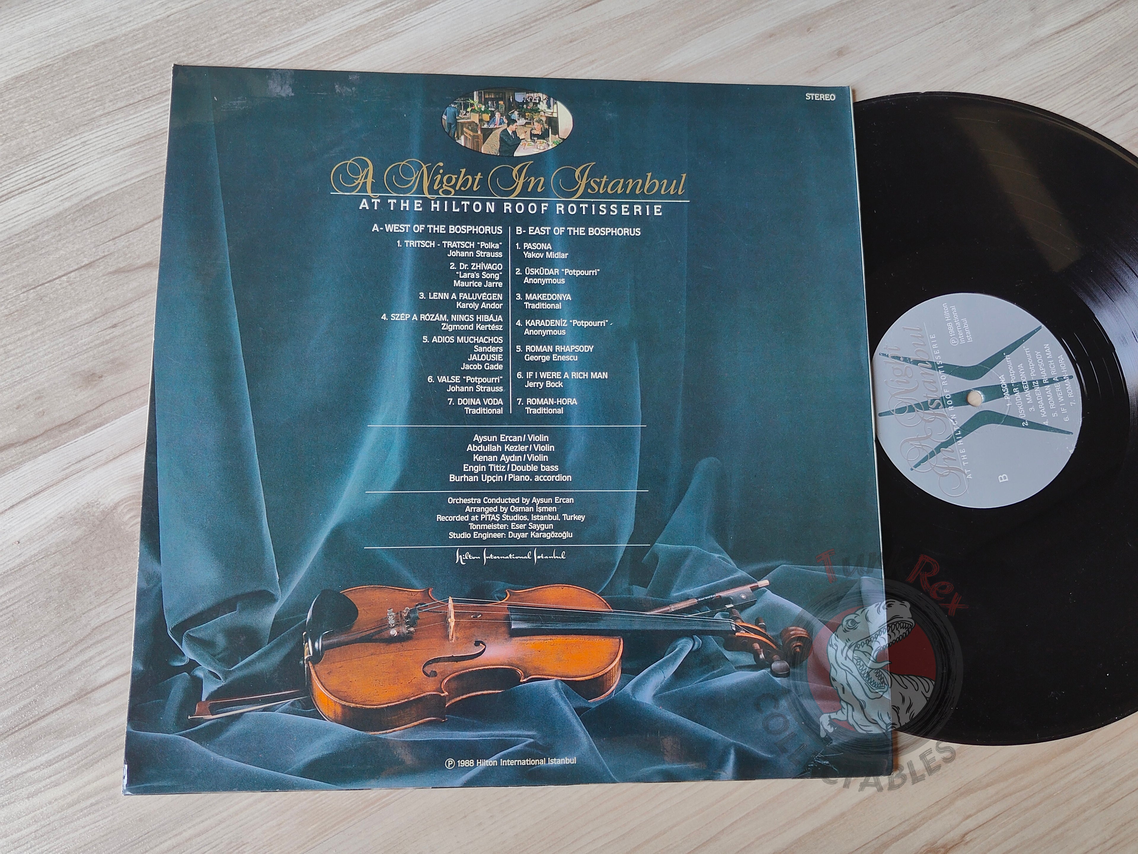 A Night In İstanbul – At The Hilton Roof Rotisserie  Turkish Pressing Vinyl Turkey Edition West Of The Bosphorus