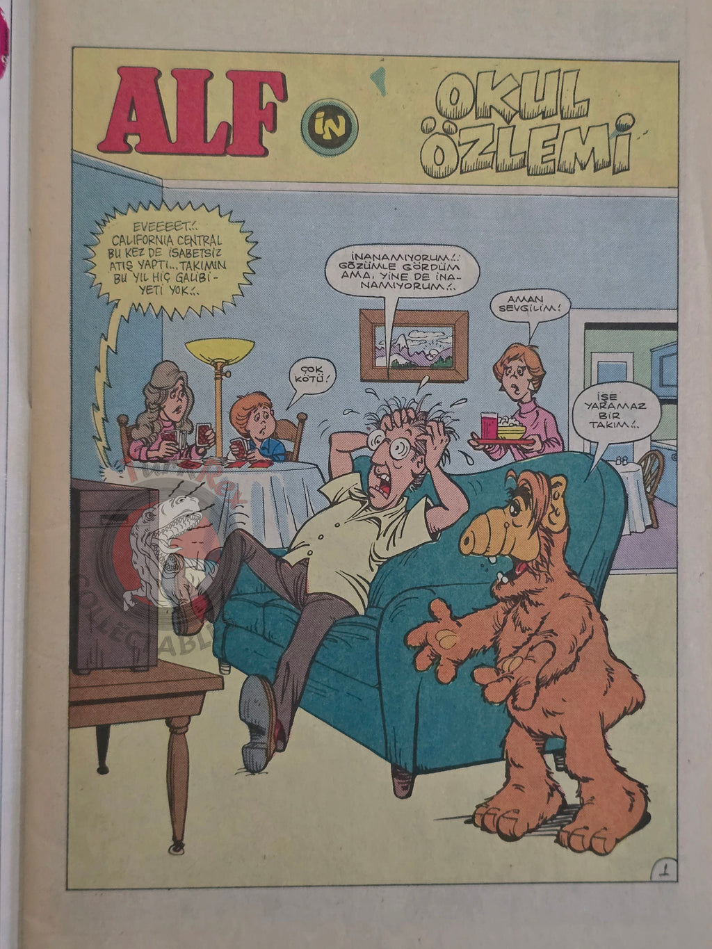 ALF #10 90s Turkish Comic Turkey Marvel Cover #19
