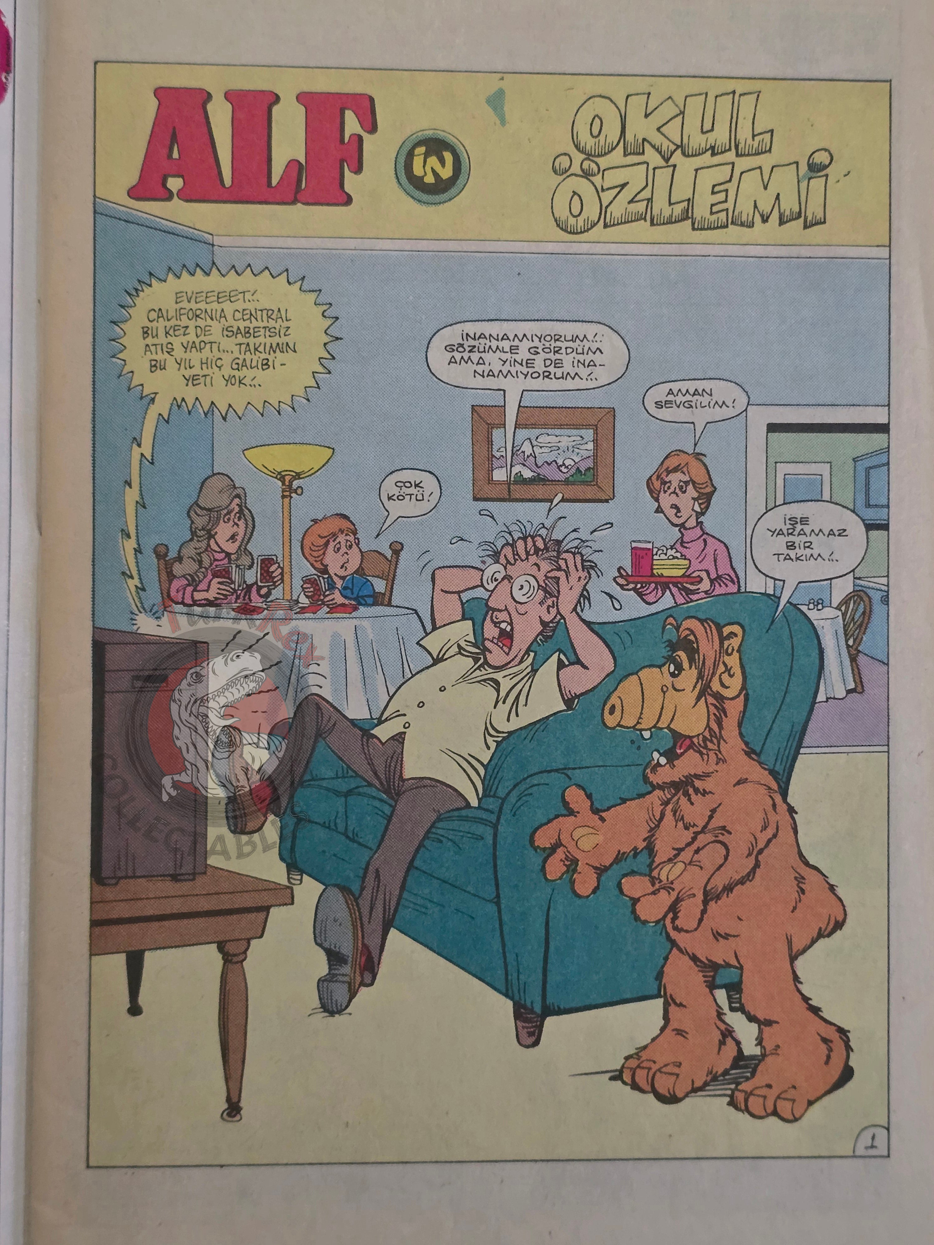 ALF #10 90s Turkish Comic Turkey Marvel Cover #19