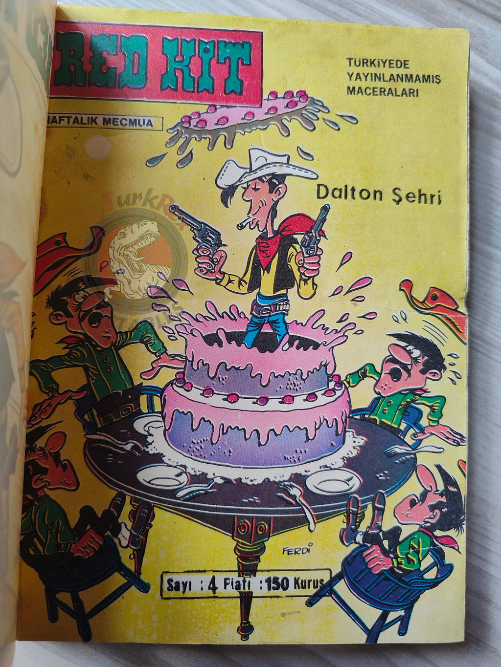 Lucky Luke #2 Dalton City 1972 Turkish Comic Turkey Tif Et Tondu
