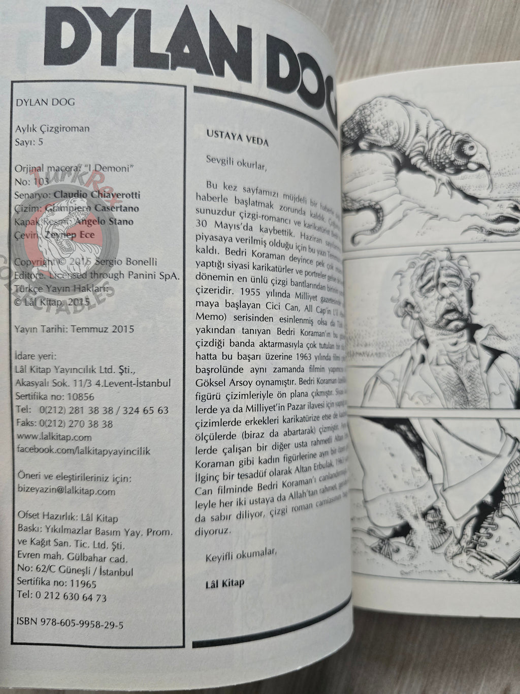 Dylan Dog #5 2015 Turkish Comic Turkey #103 I demoni